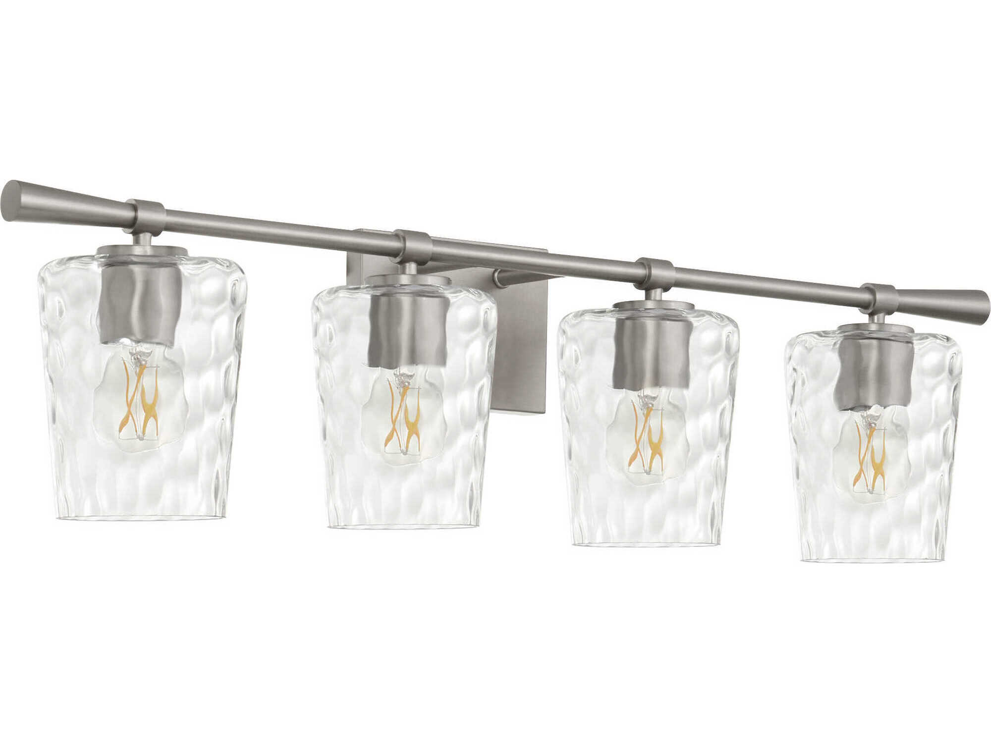 Quorum Goodwin 4-Light Satin Nickel Vanity Light