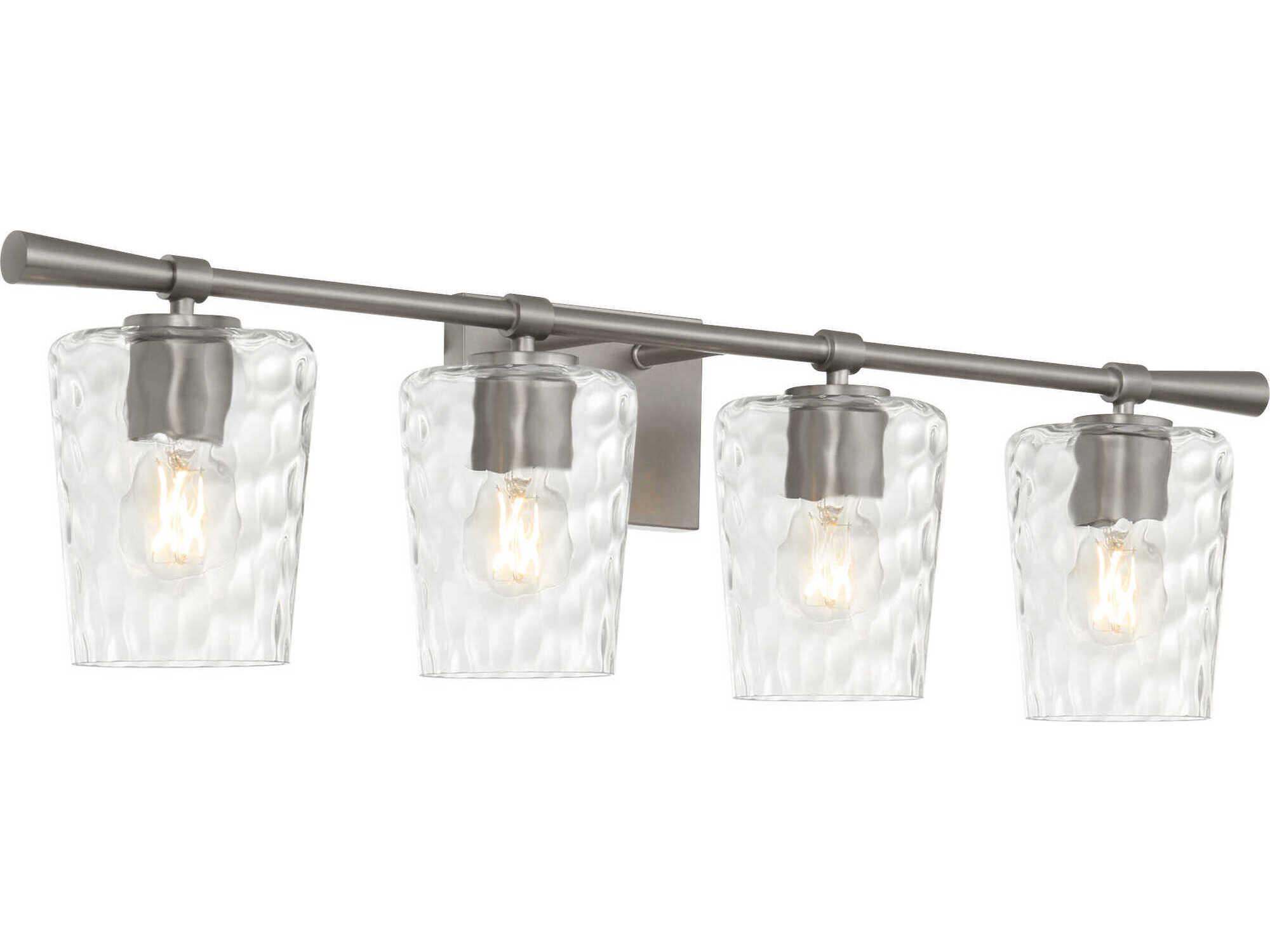 Quorum Goodwin 4-Light Satin Nickel Vanity Light