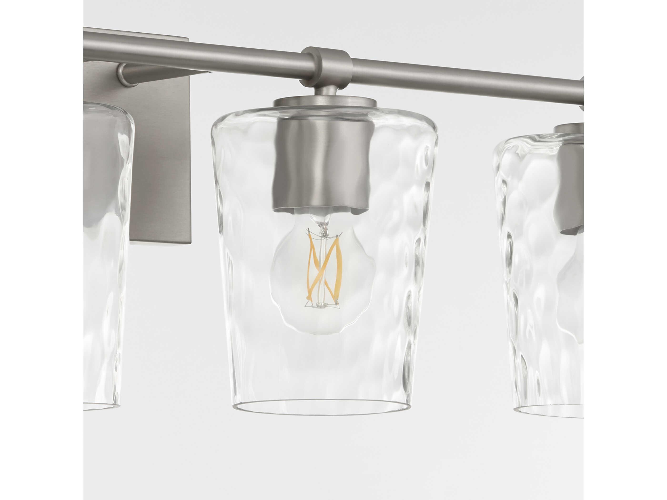 Quorum Goodwin 4-Light Satin Nickel Vanity Light