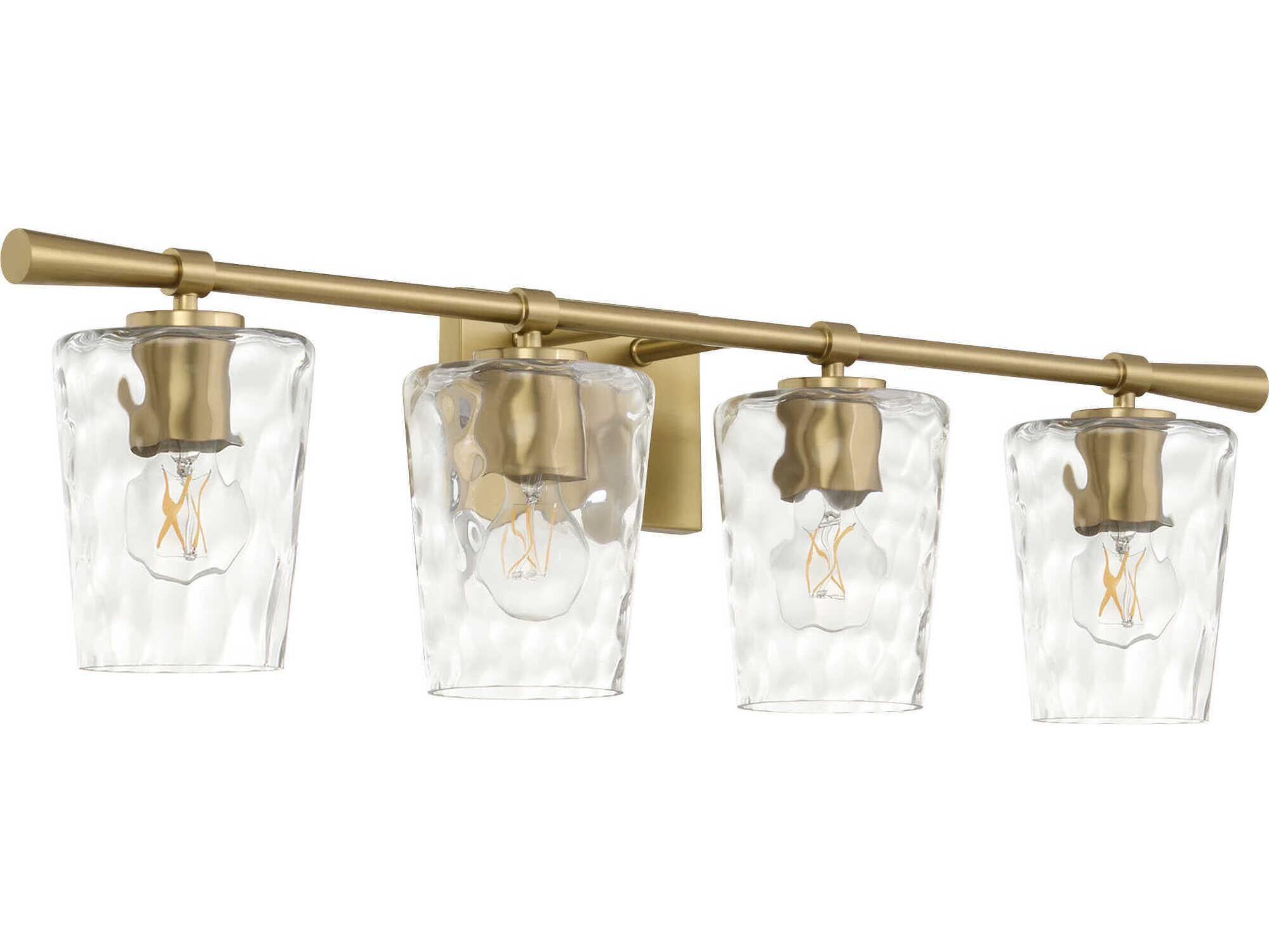 Quorum Goodwin 4-Light Satin Nickel Vanity Light