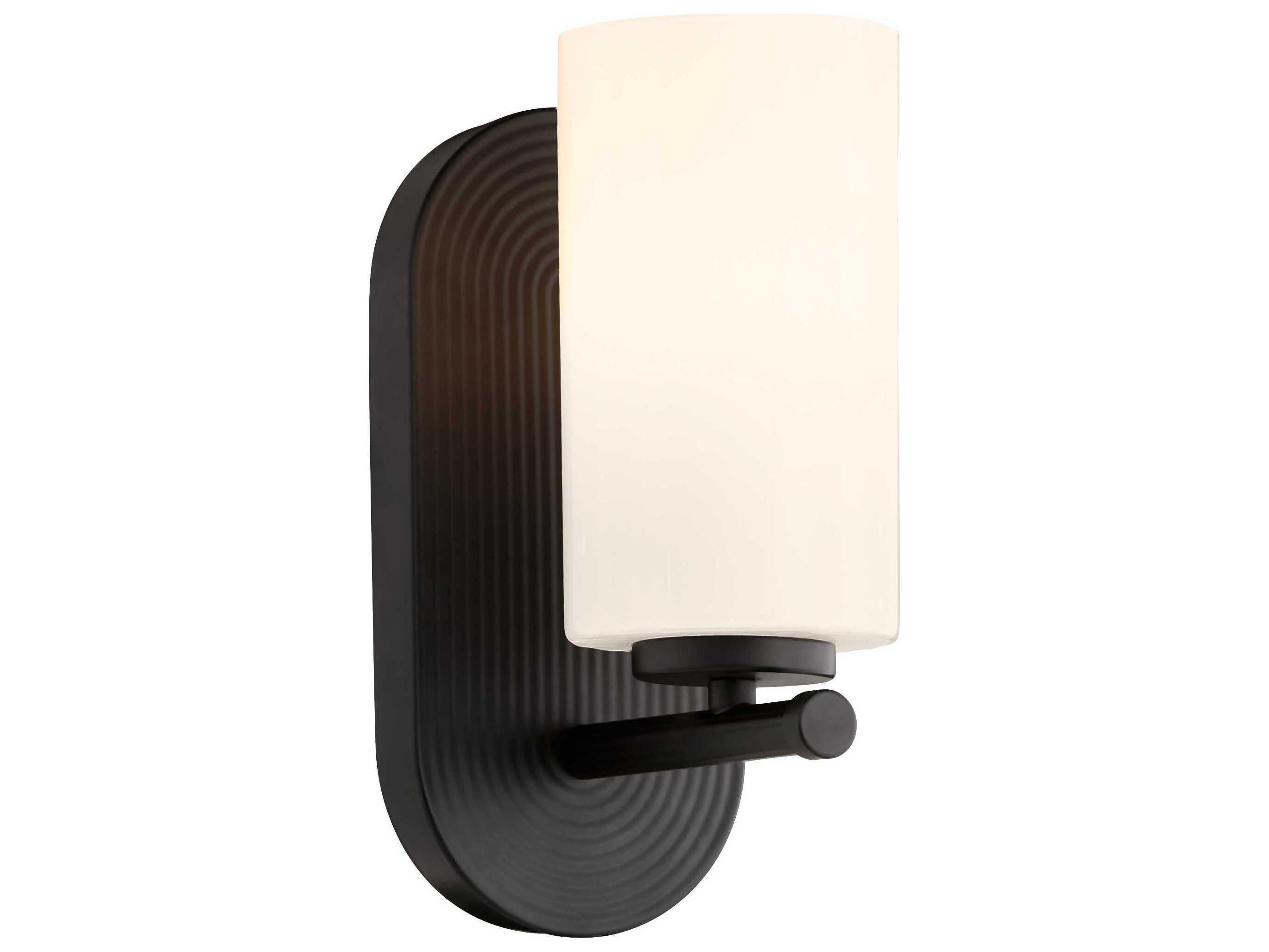 Quorum Belinder 1-Light Matte Black Wall Sconce