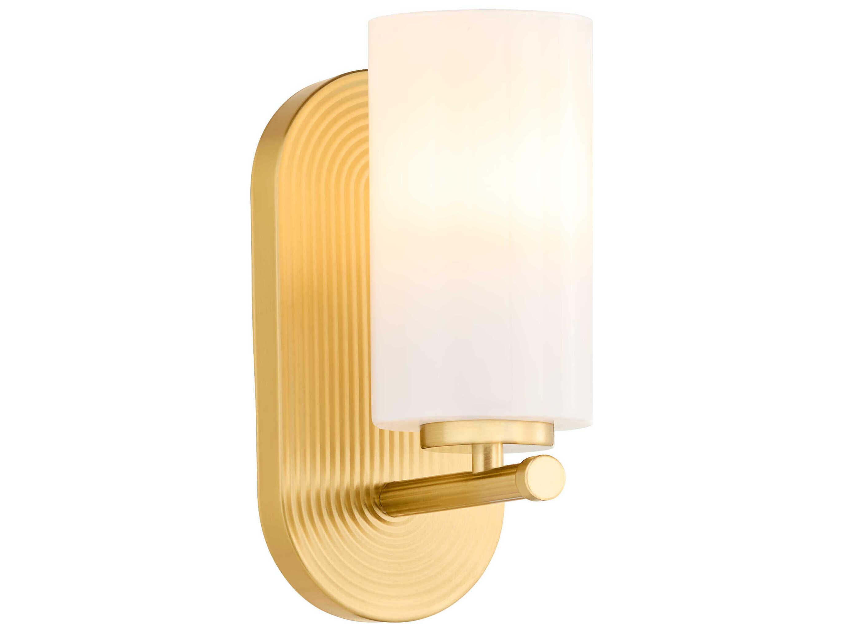 Quorum Belinder 1-Light Aged Brass Wall Sconce