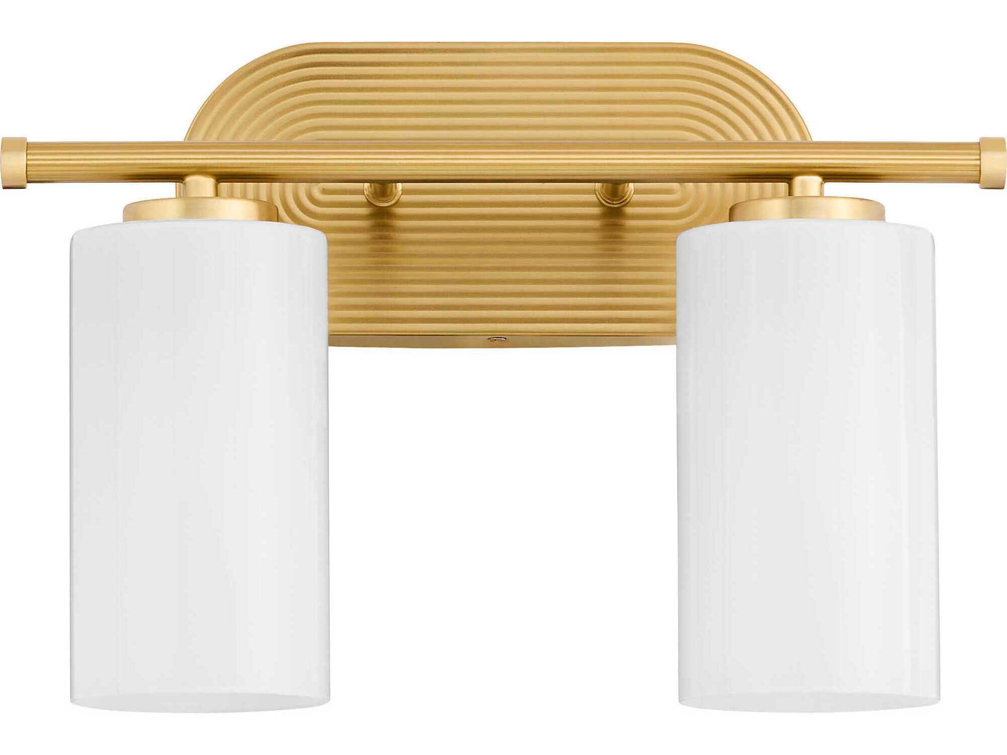 Quorum Belinder 2-Light Aged Brass Vanity Light