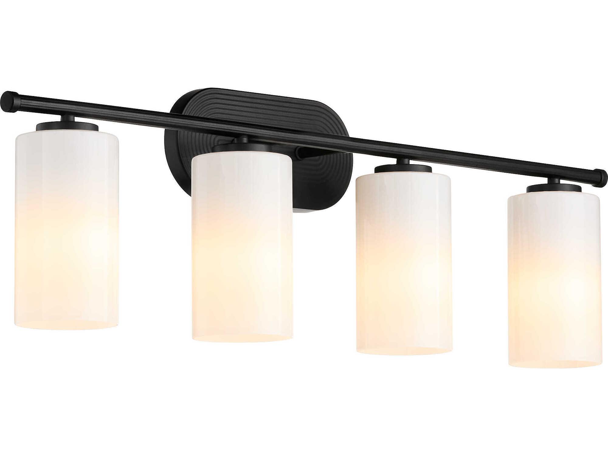 Quorum Belinder 4-Light Matte Black Vanity Light