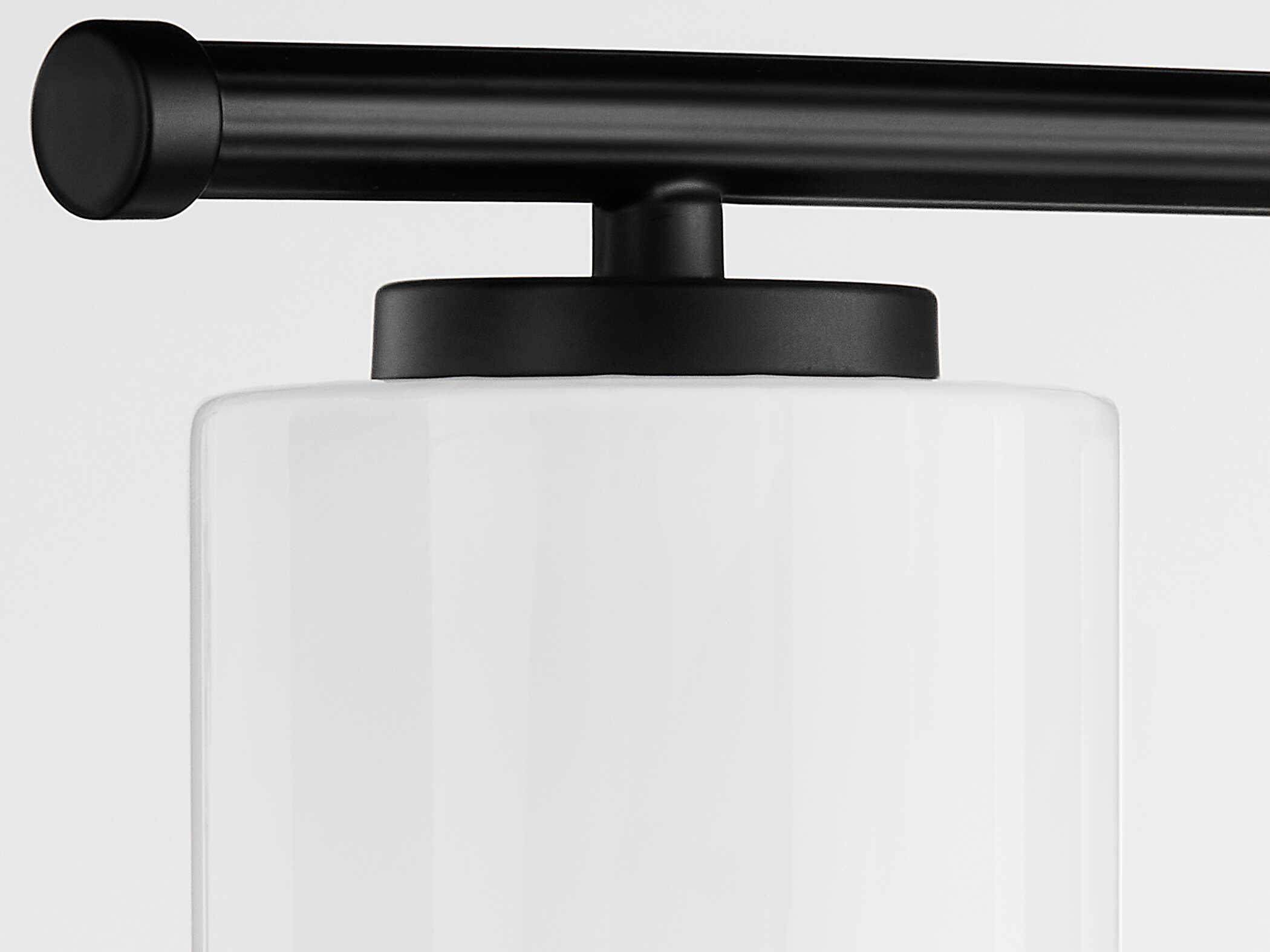 Quorum Belinder 4-Light Matte Black Vanity Light