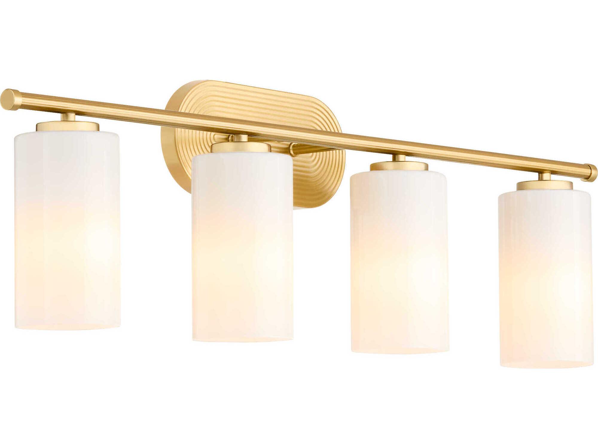Quorum Belinder 4-Light Aged Brass Vanity Light
