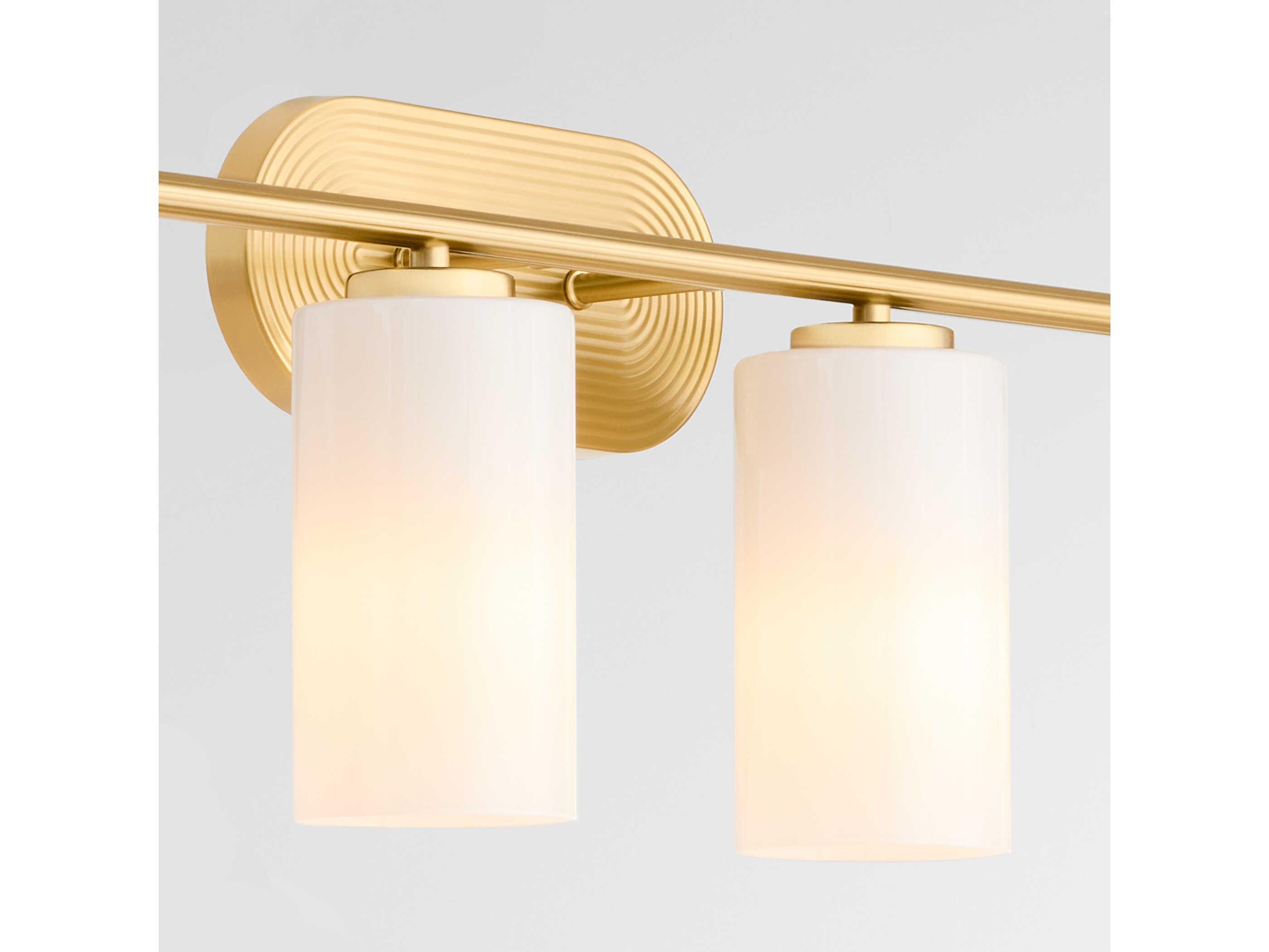 Quorum Belinder 4-Light Aged Brass Vanity Light