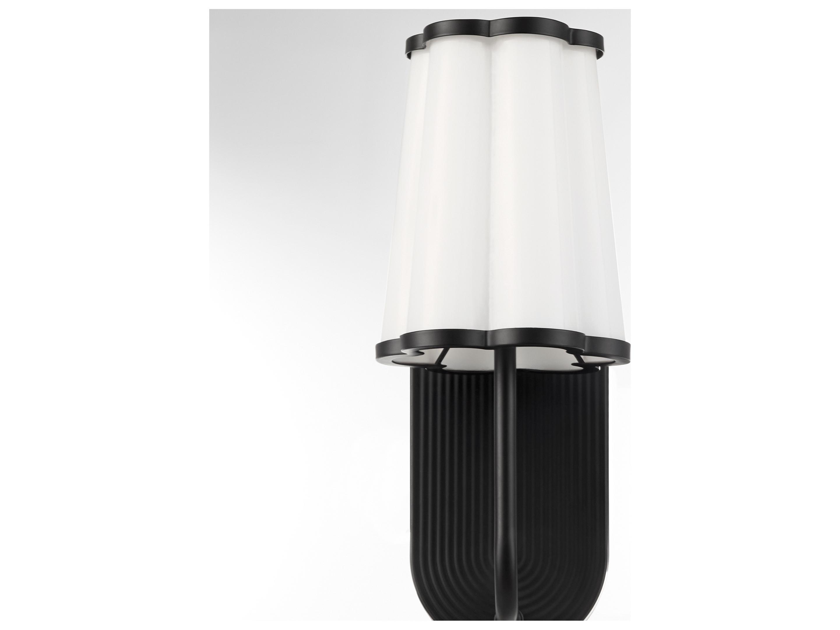 Quorum Belinder Matte Black Wall Sconce