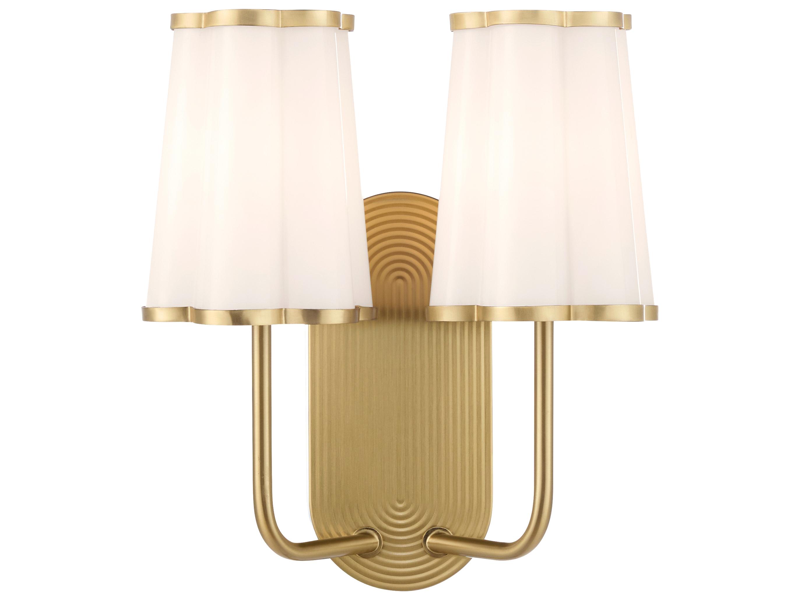 Quorum Belinder Aged Brass Vanity Light