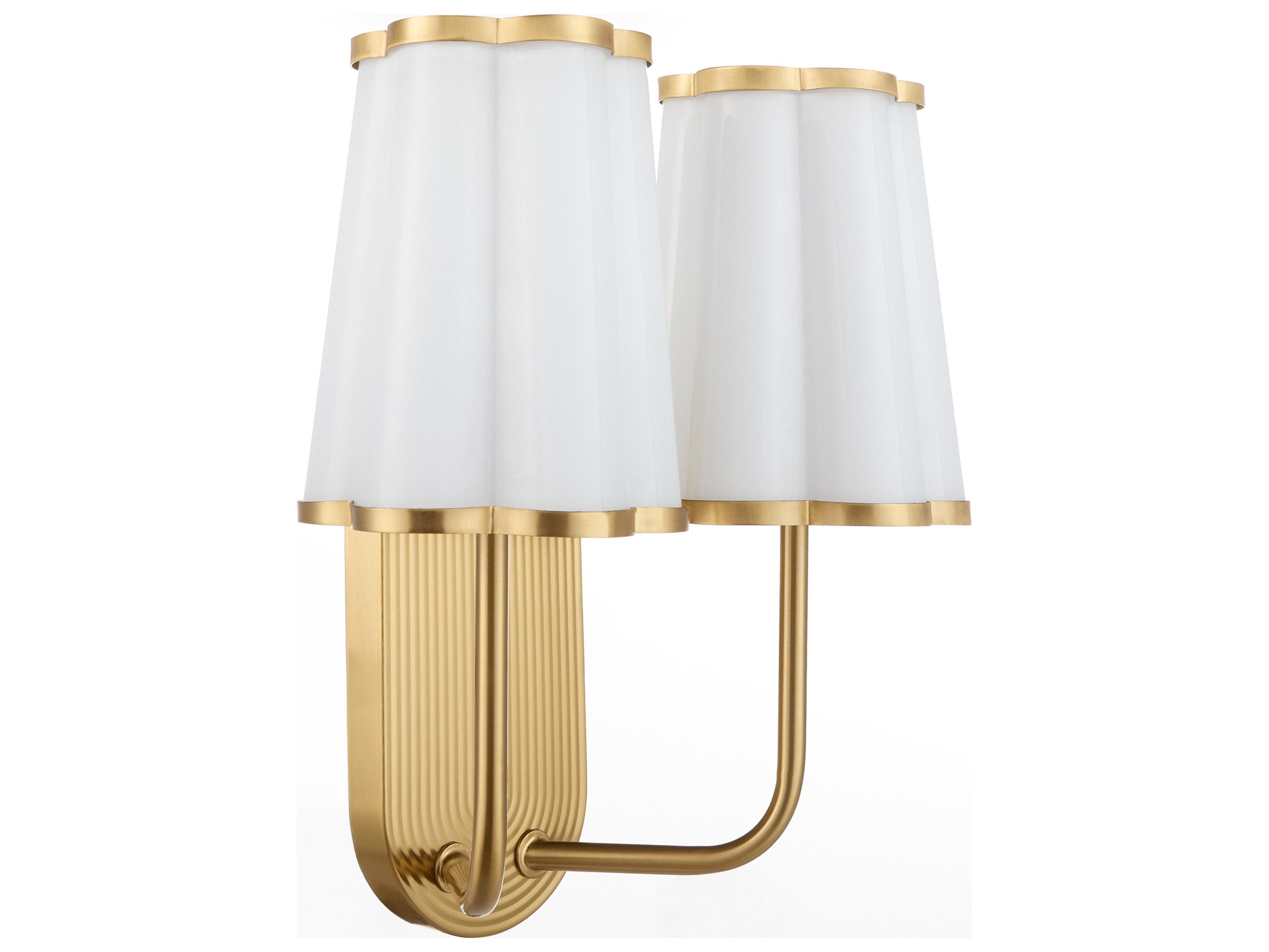 Quorum Belinder Aged Brass Vanity Light