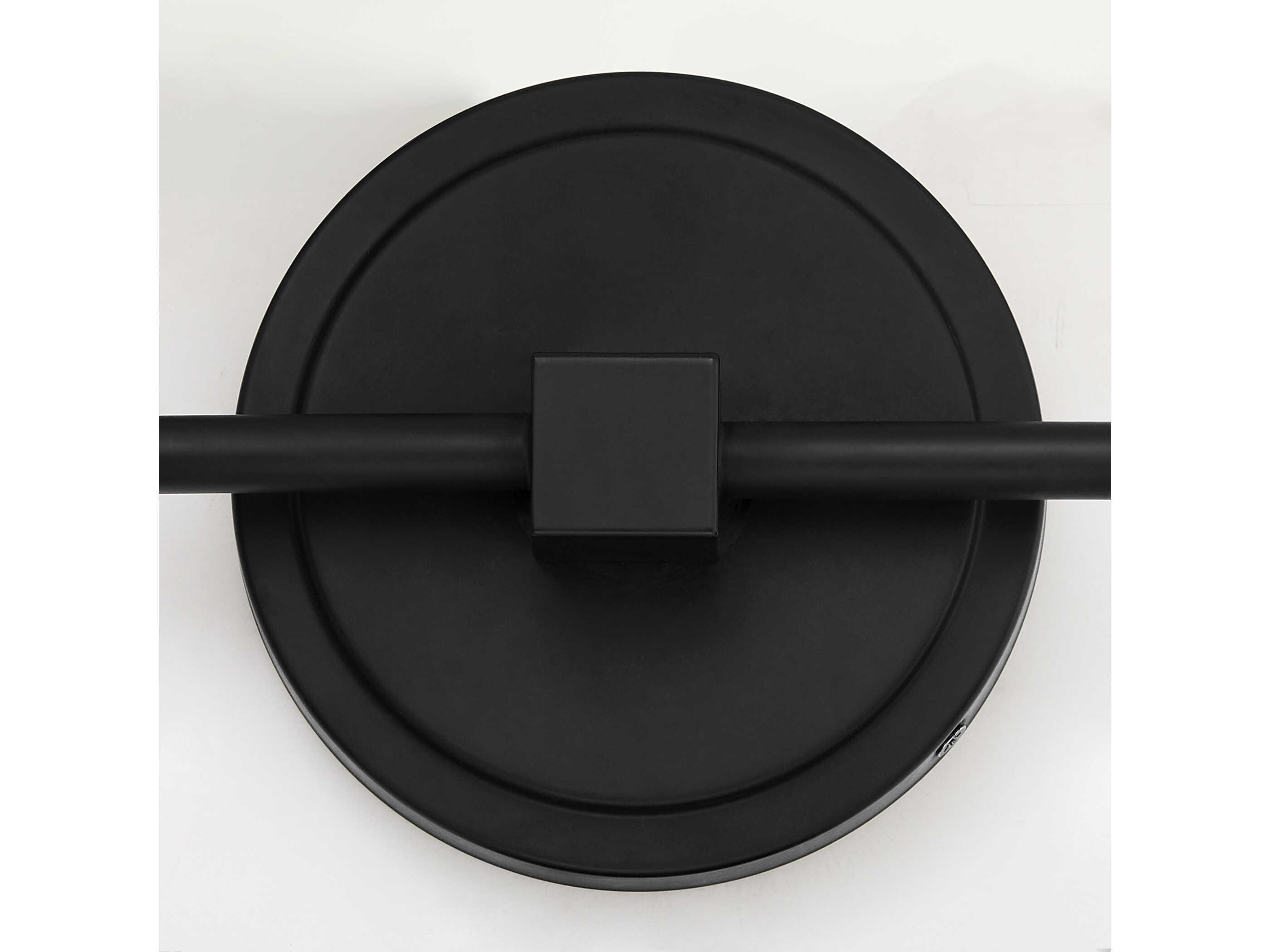 Quorum Providence 2-Light Matte Black Vanity Light