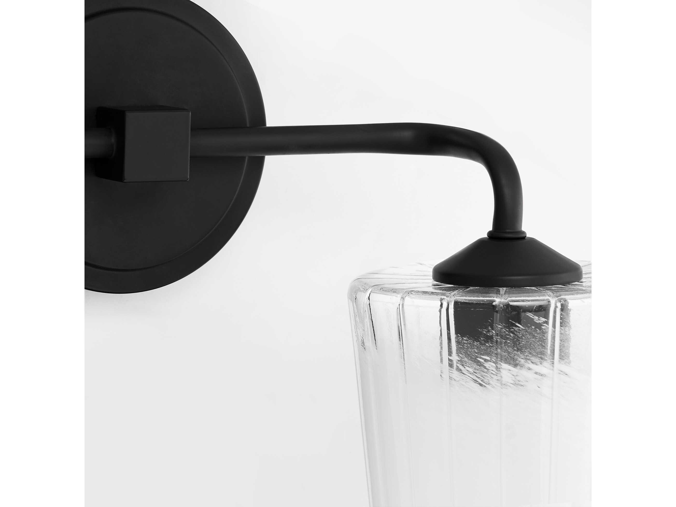 Quorum Providence 2-Light Matte Black Vanity Light