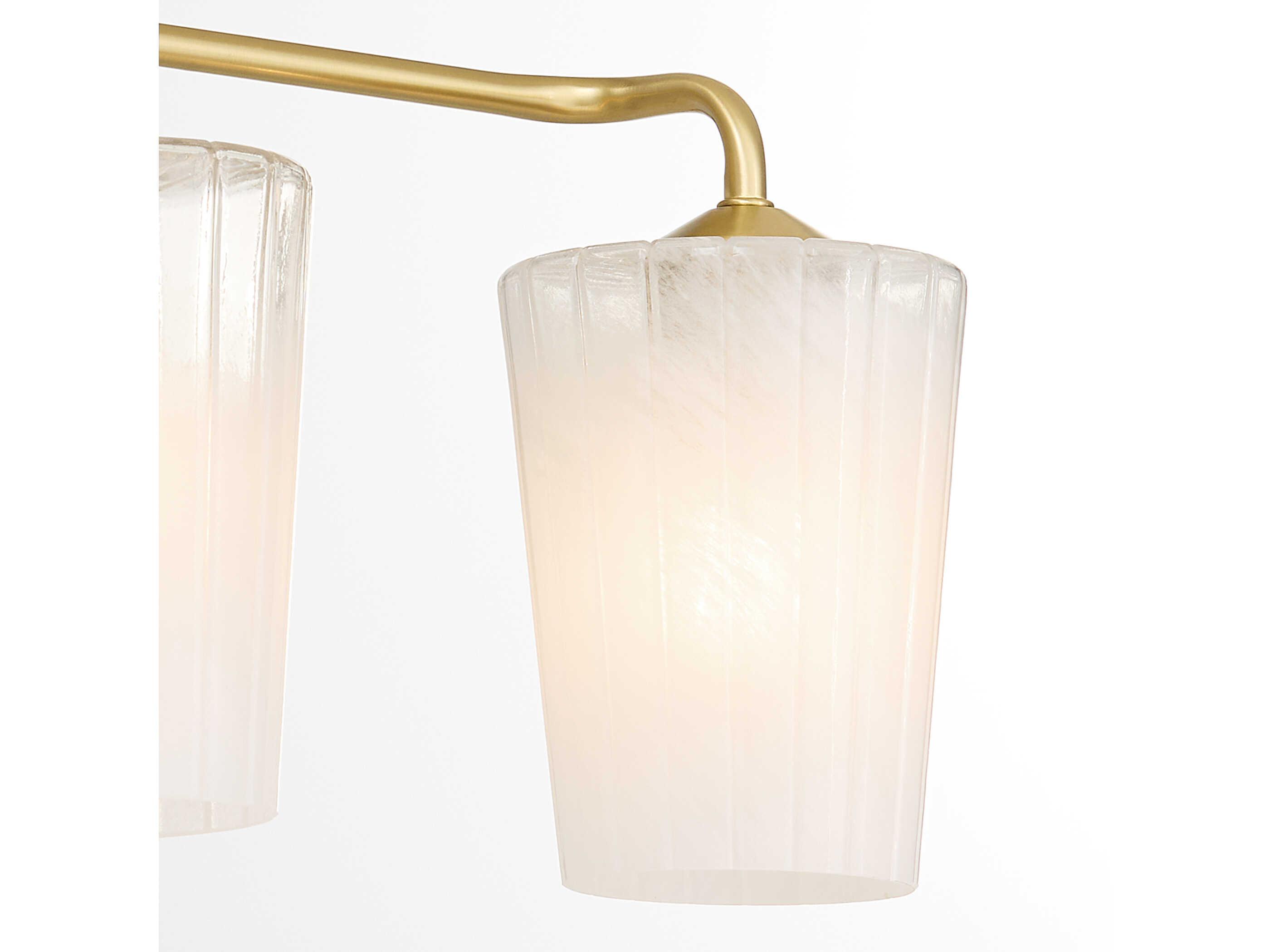 Quorum Providence 3-Light Aged Brass Vanity Light