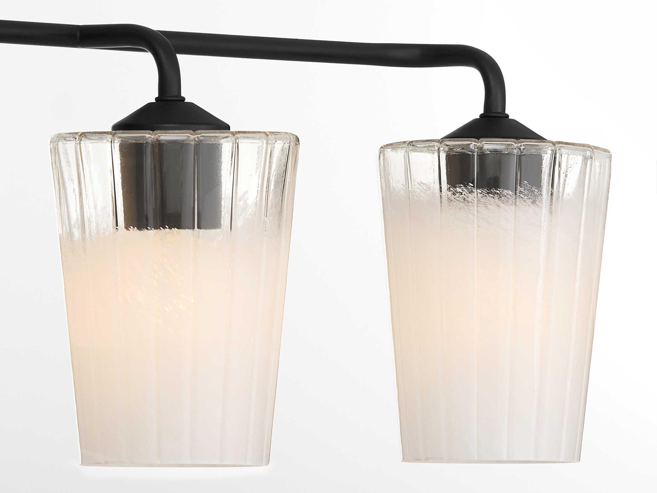 Quorum Providence 4-Light Matte Black Vanity Light