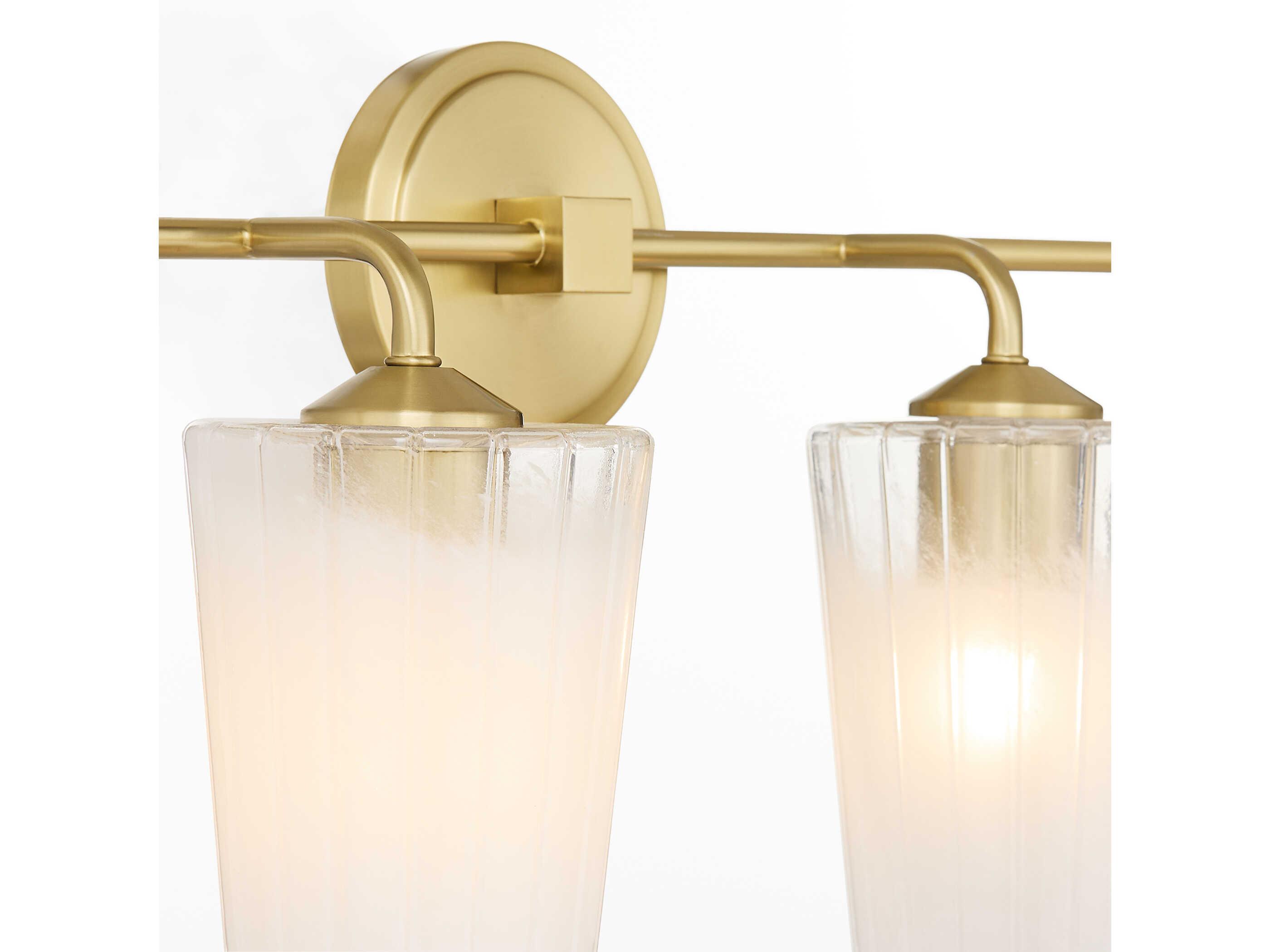 Quorum Providence 4-Light Aged Brass Vanity Light
