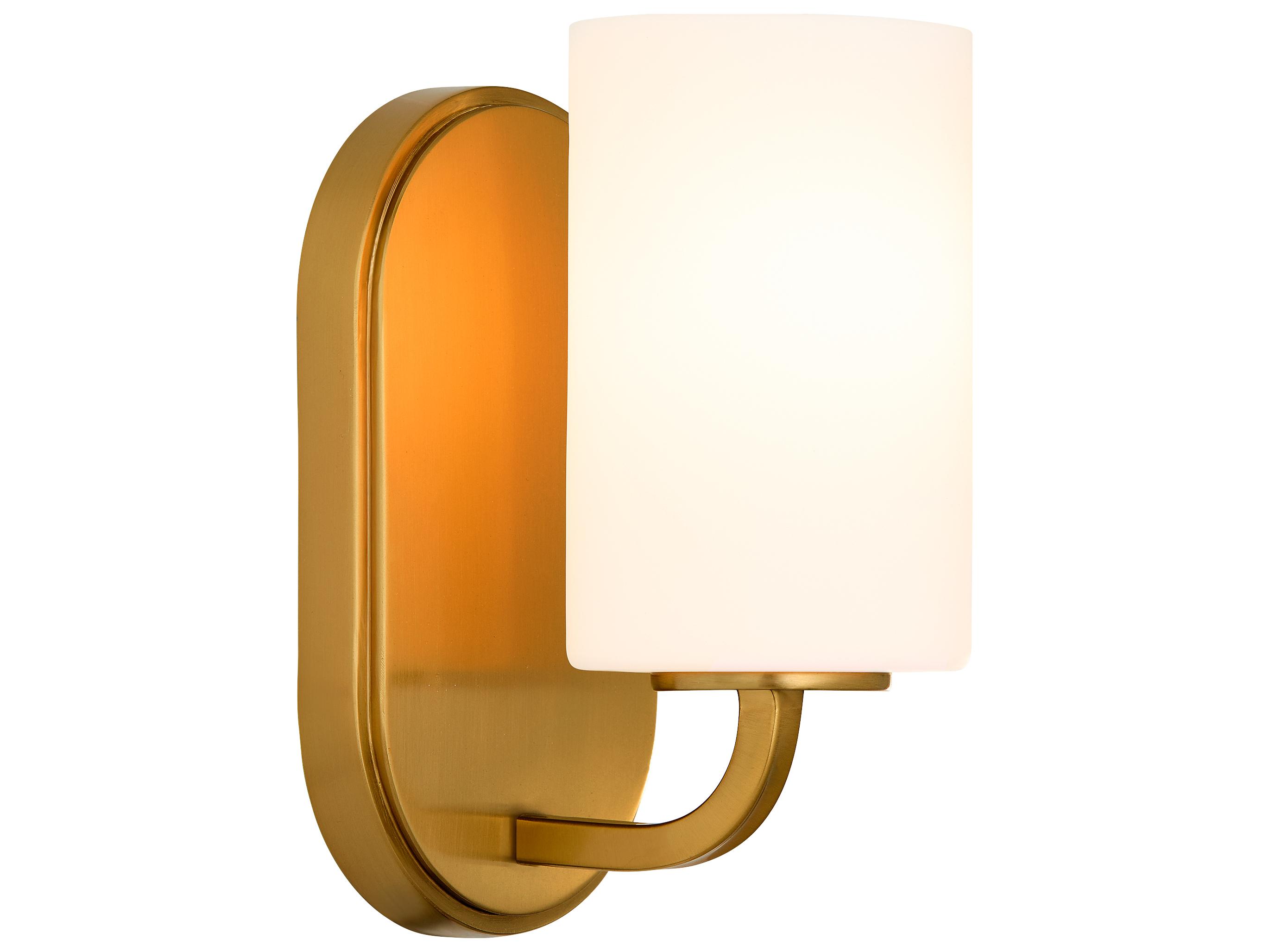 Quorum Rutherford 1-Light Brushed Brass Wall Sconce