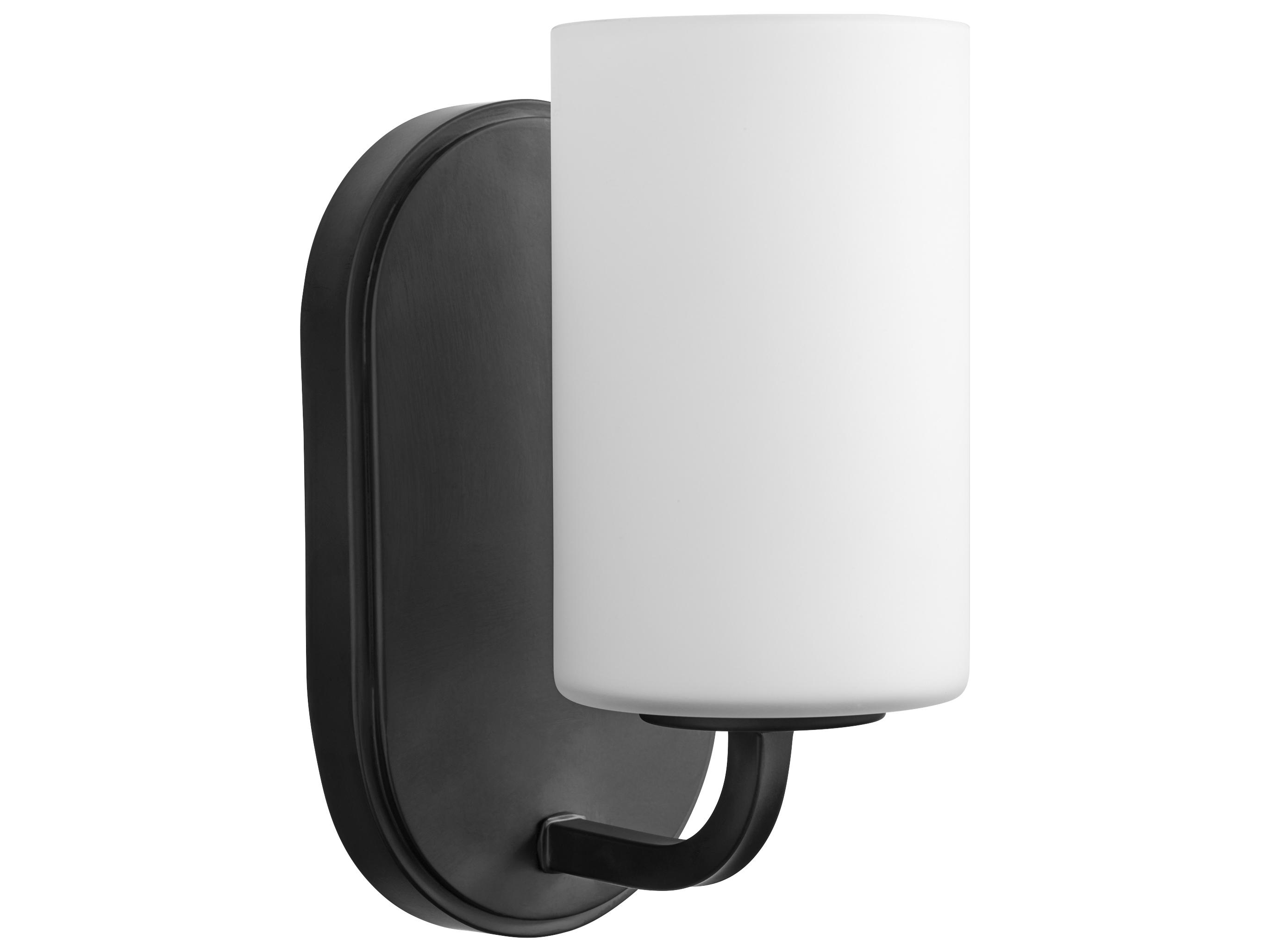 Quorum Rutherford 1-Light Matte Black Wall Sconce