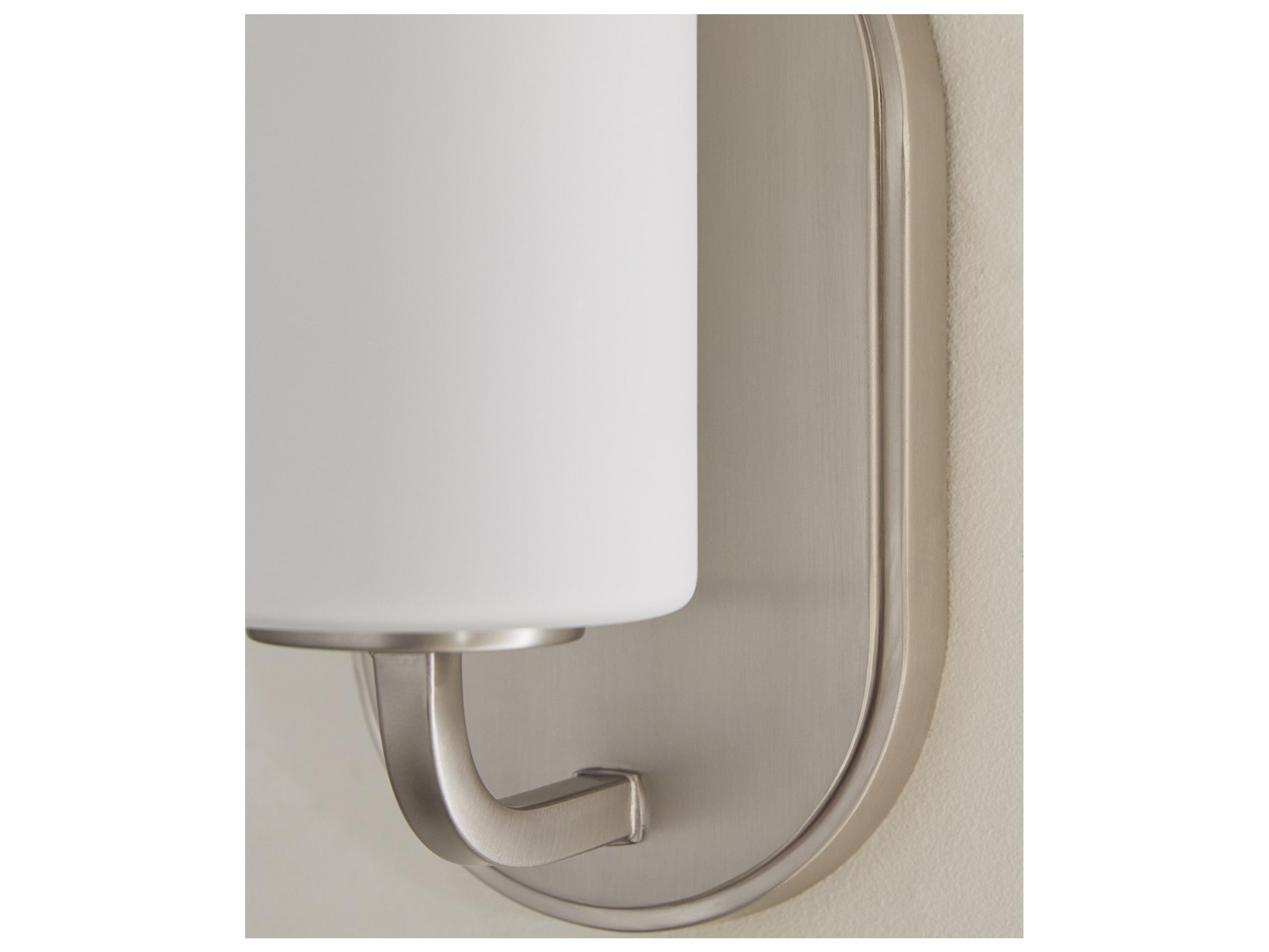 Quorum Rutherford 1-Light Satin Nickel Wall Sconce