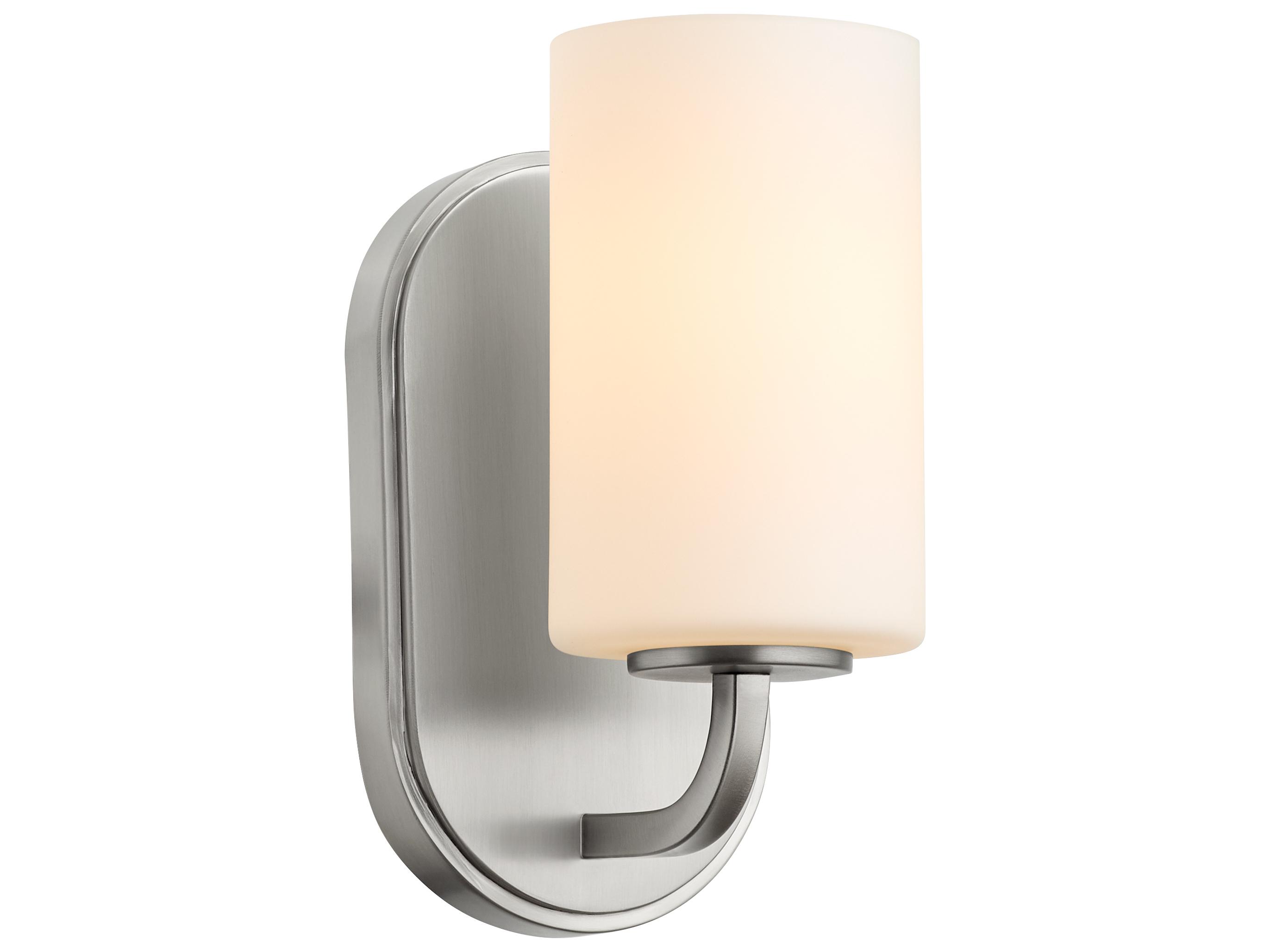 Quorum Rutherford 1-Light Satin Nickel Wall Sconce