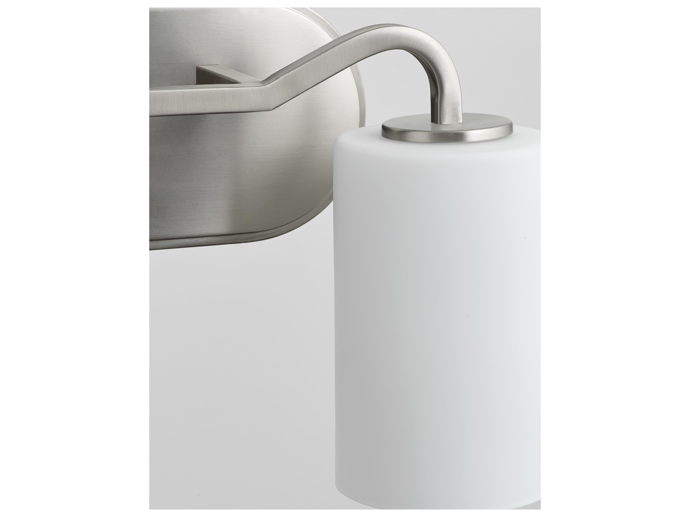 Quorum Rutherford 2-Light Satin Nickel Vanity Light