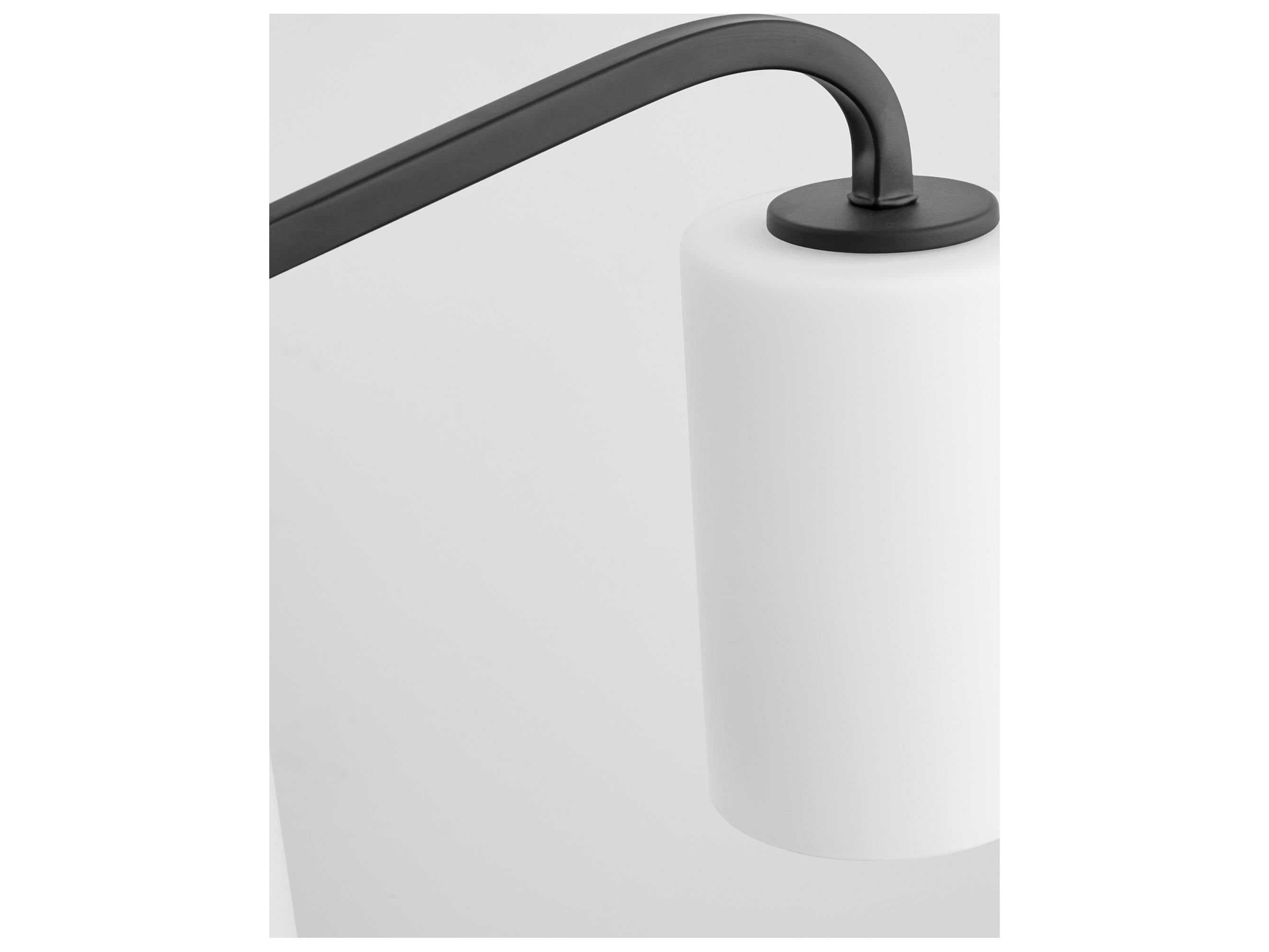Quorum Rutherford 3-Light Matte Black Vanity Light