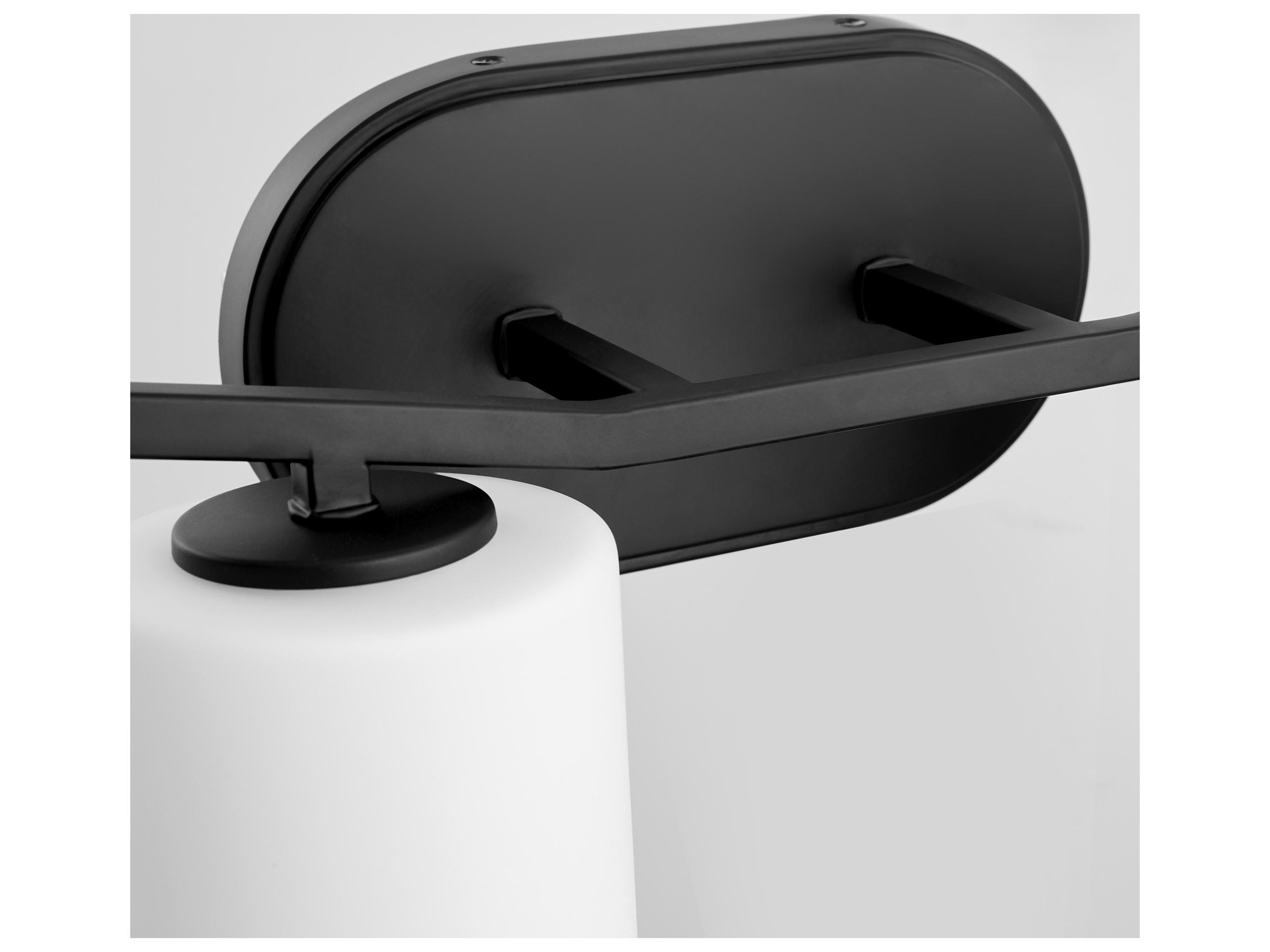 Quorum Rutherford 4-Light Matte Black Vanity Light