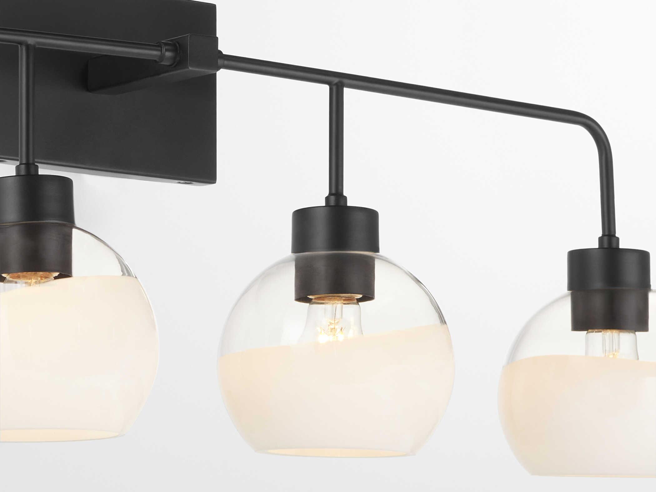 Quorum Lacy 4-Light Matte Black Vanity Light