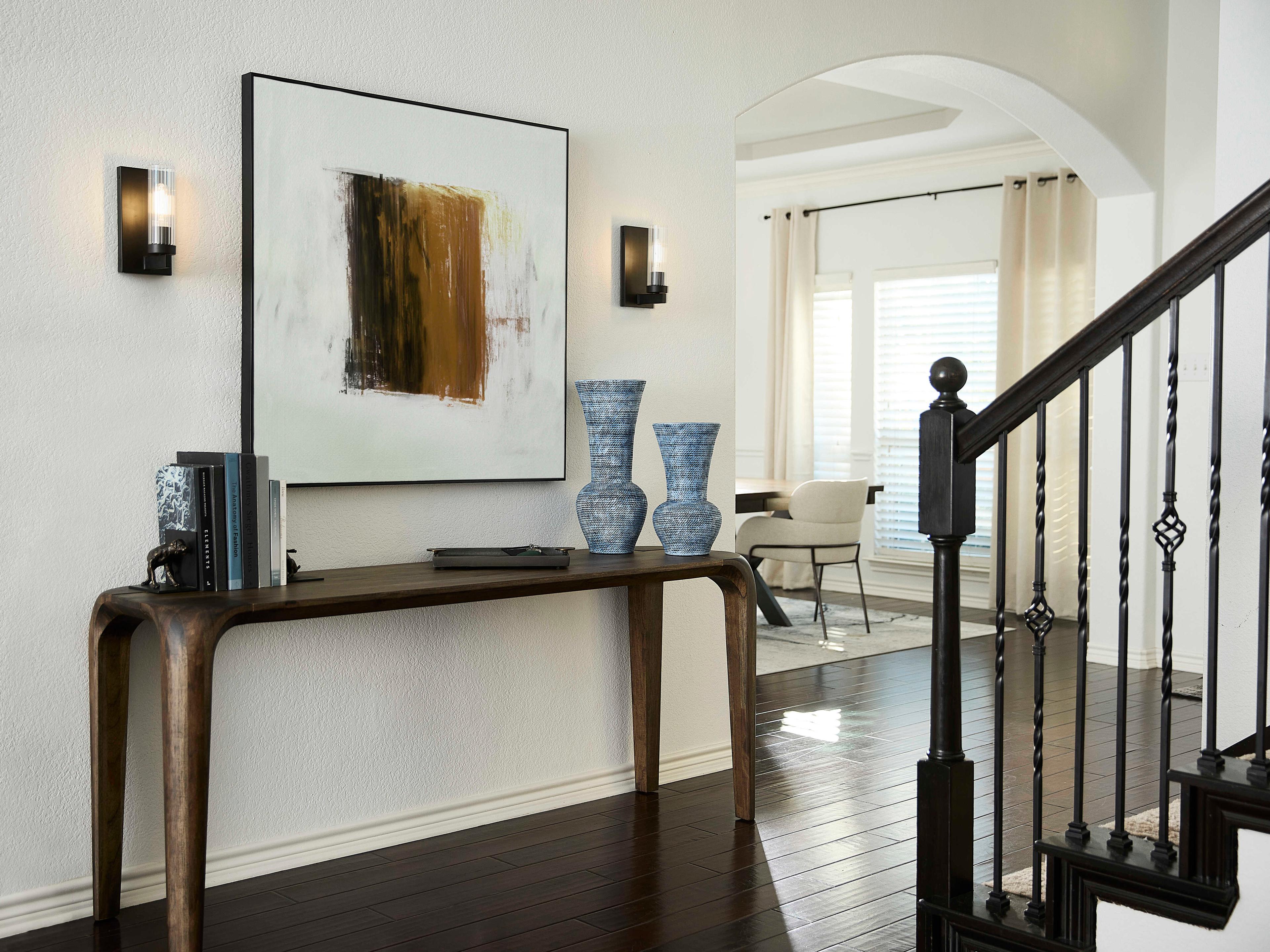 Quorum Kilbey 1-Light Matte Black Wall Sconce