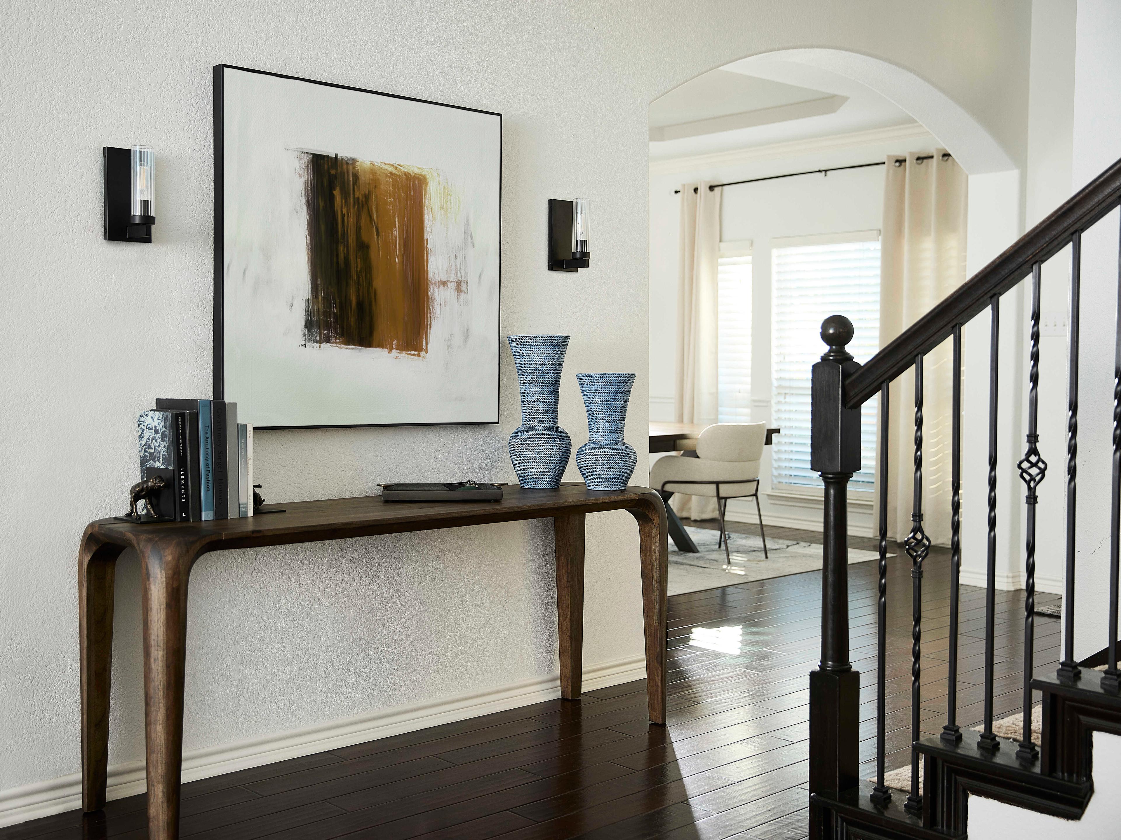 Quorum Kilbey 1-Light Matte Black Wall Sconce