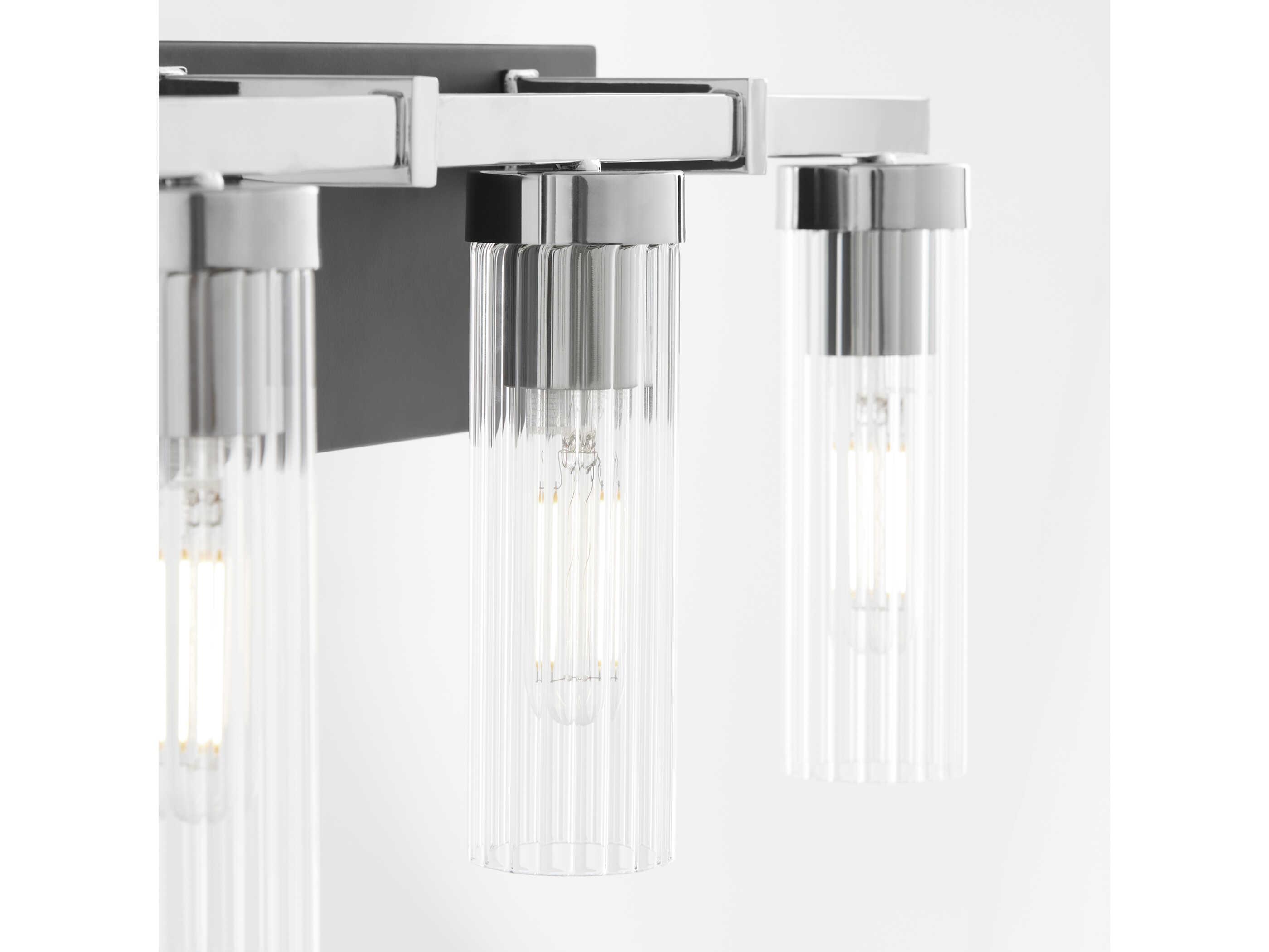 Quorum Kilbey 3-Light Matte Black Vanity Light