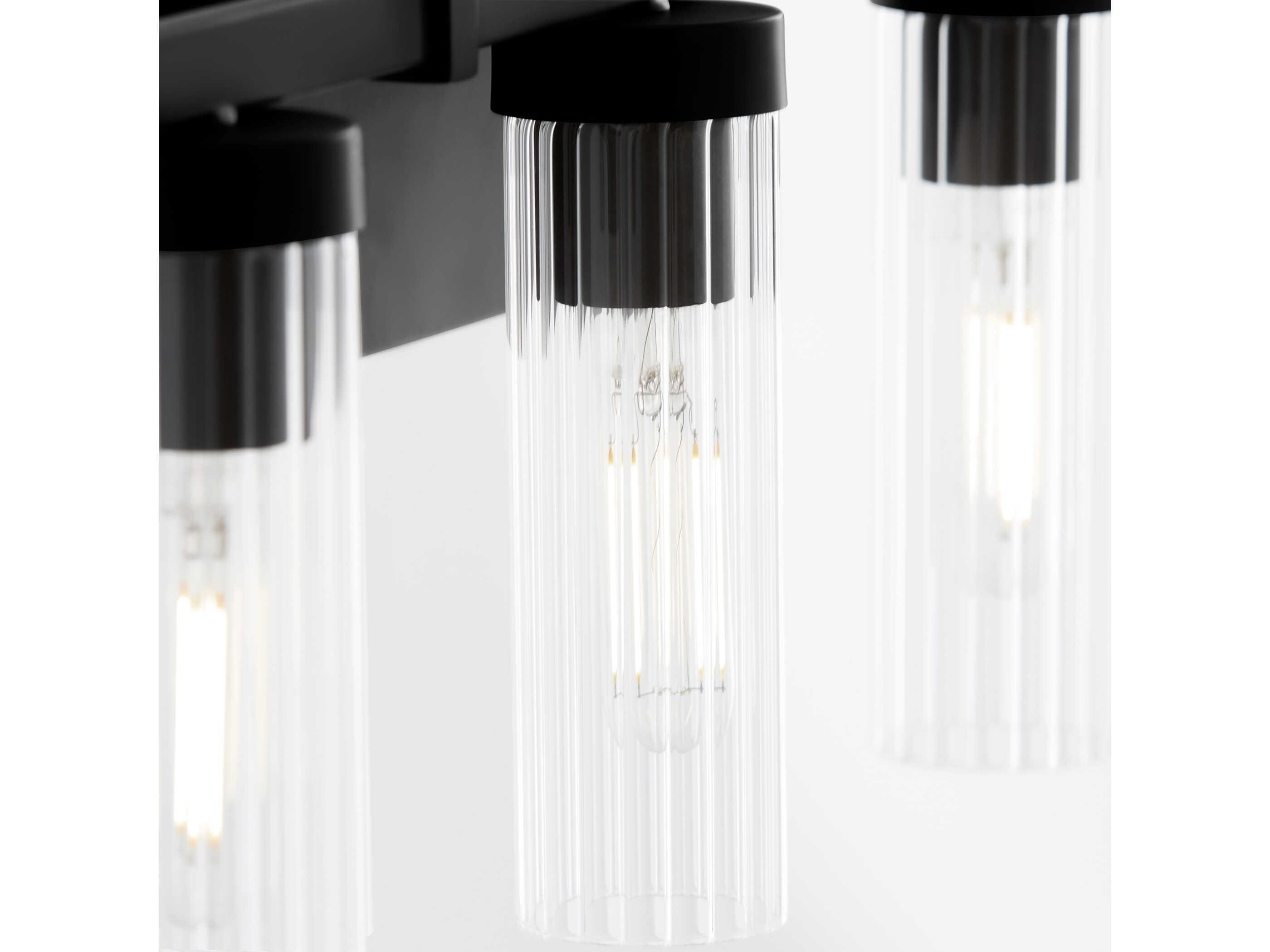 Quorum Kilbey 3-Light Matte Black Vanity Light