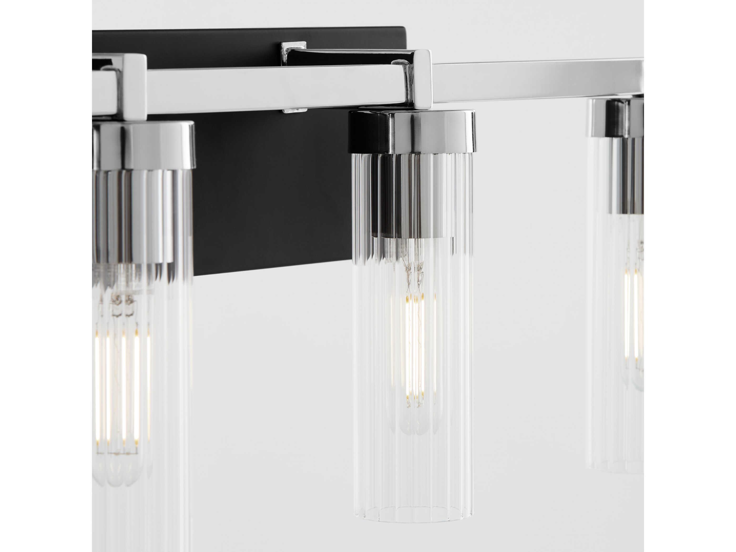 Quorum Kilbey 4-Light Matte Black Vanity Light