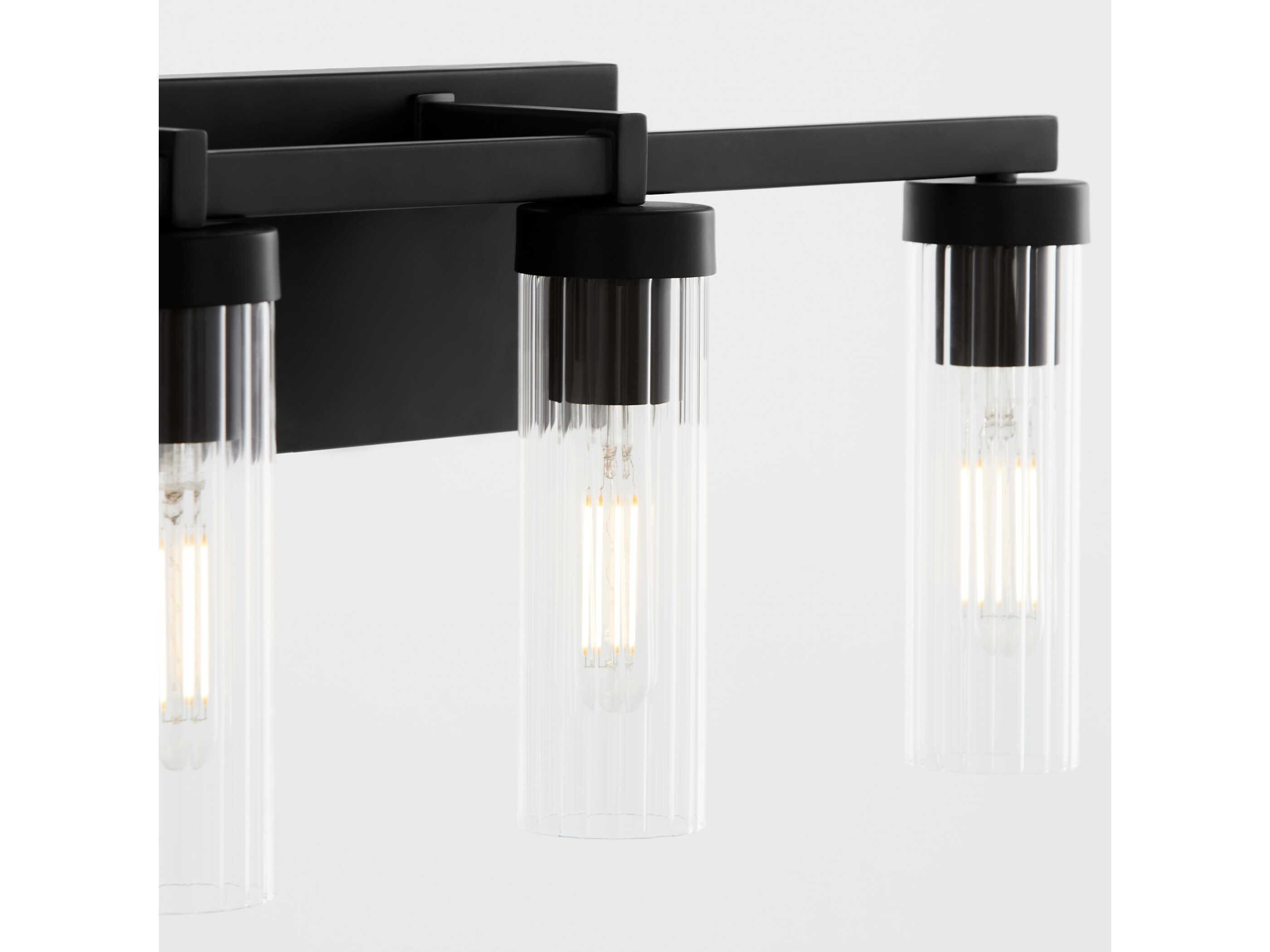 Quorum Kilbey 4-Light Matte Black Vanity Light
