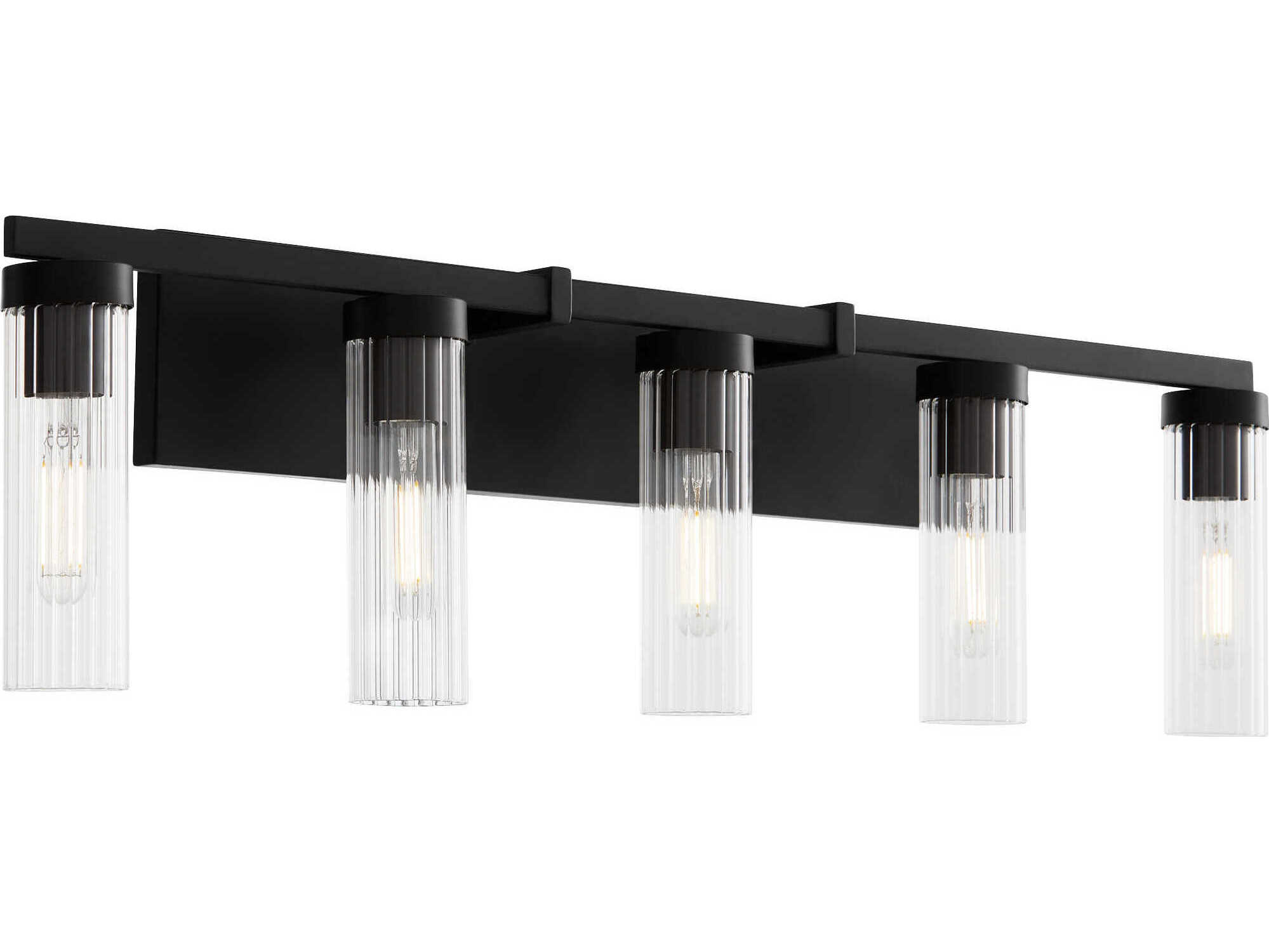 Quorum Kilbey 5-Light Matte Black Vanity Light