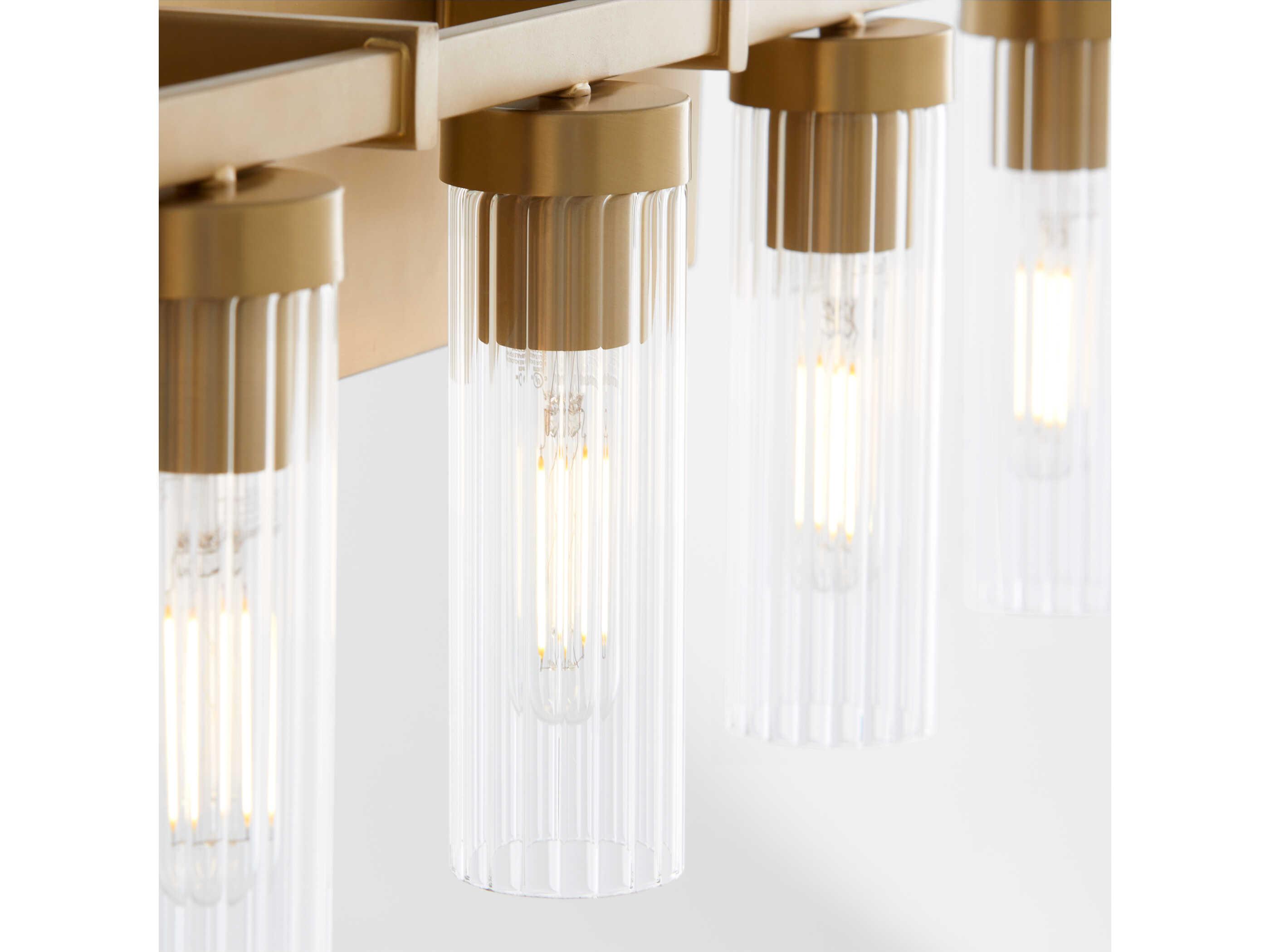 Quorum Kilbey 5-Light Aged Brass Vanity Light