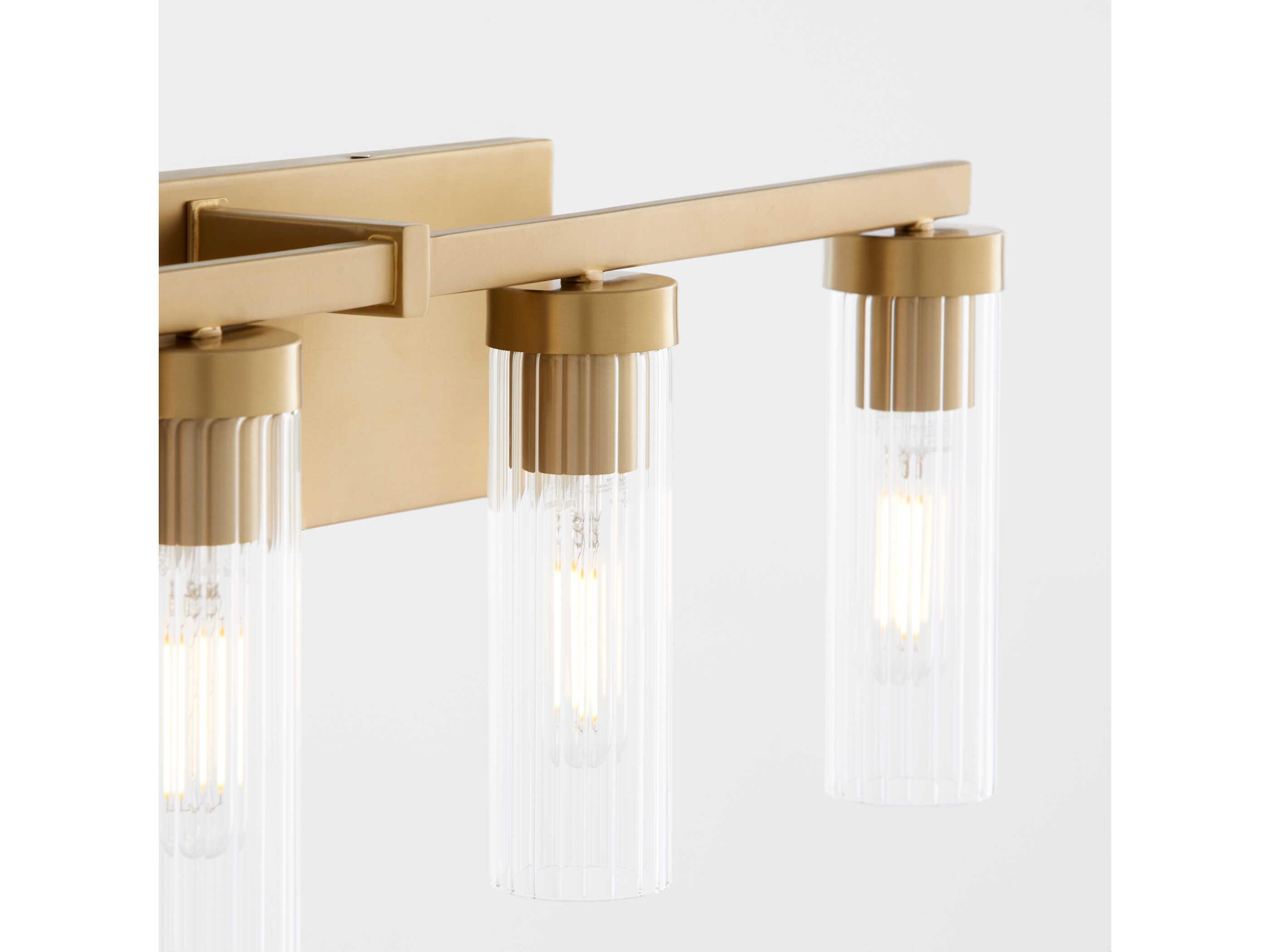 Quorum Kilbey 5-Light Aged Brass Vanity Light