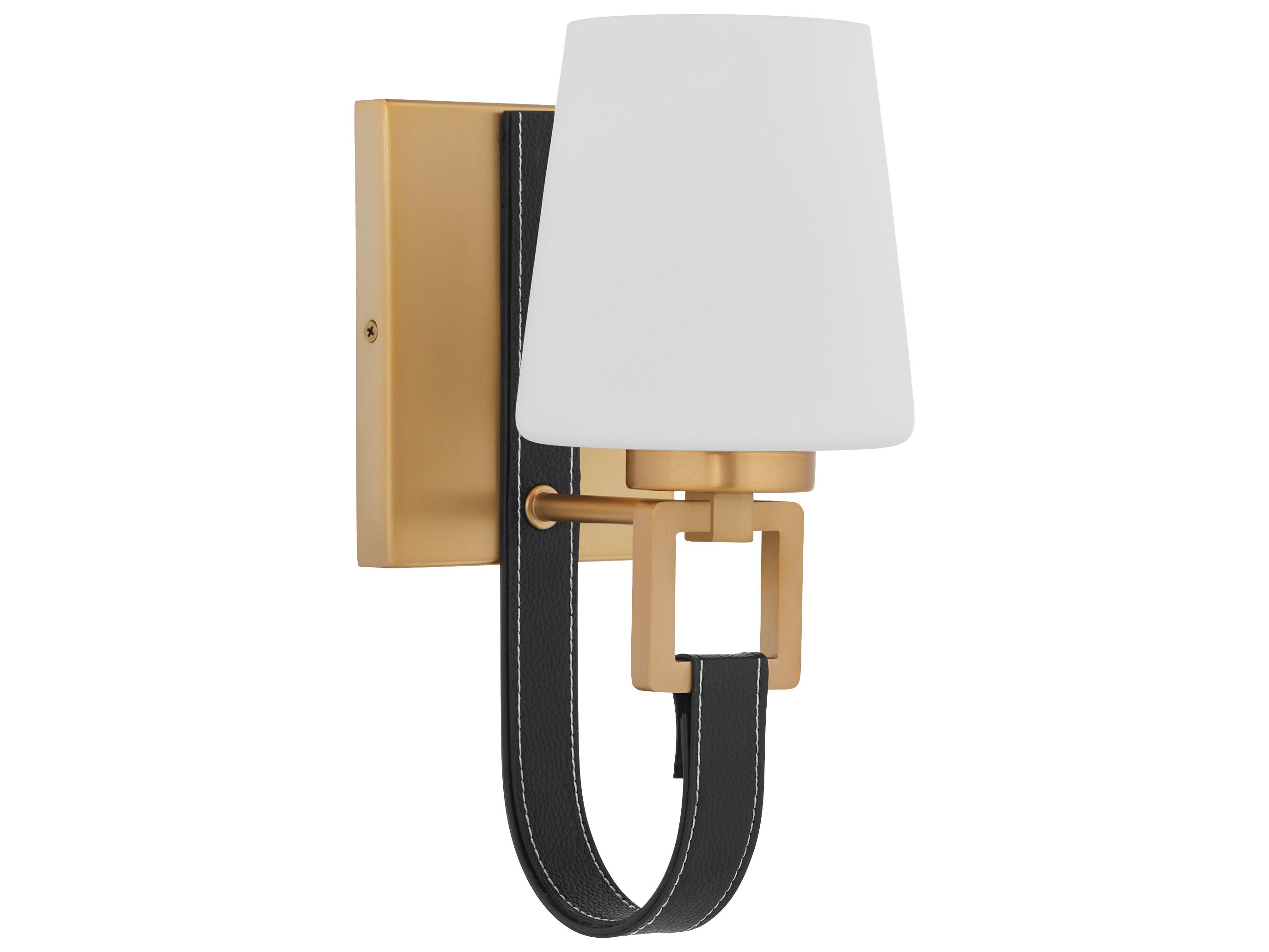 Quorum Hidalgo 1-Light Aged Brass Wall Sconce