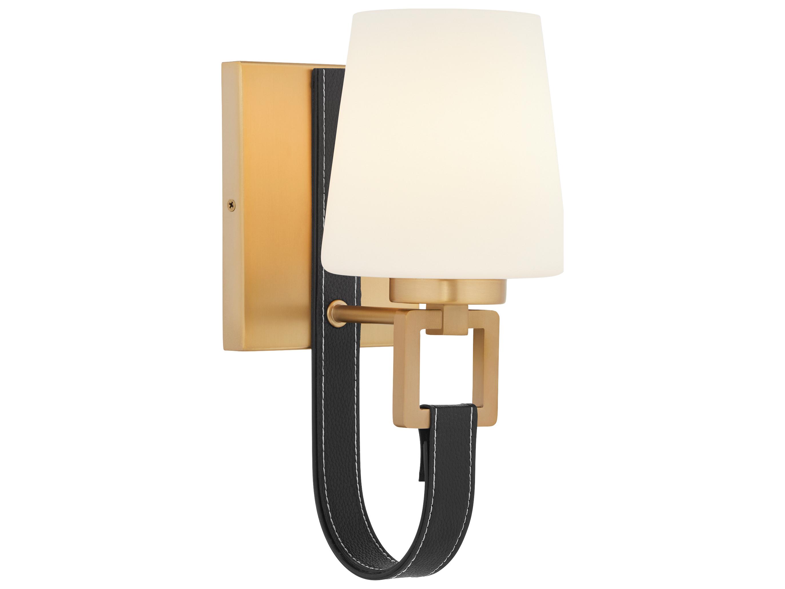 Quorum Hidalgo 1-Light Aged Brass Wall Sconce
