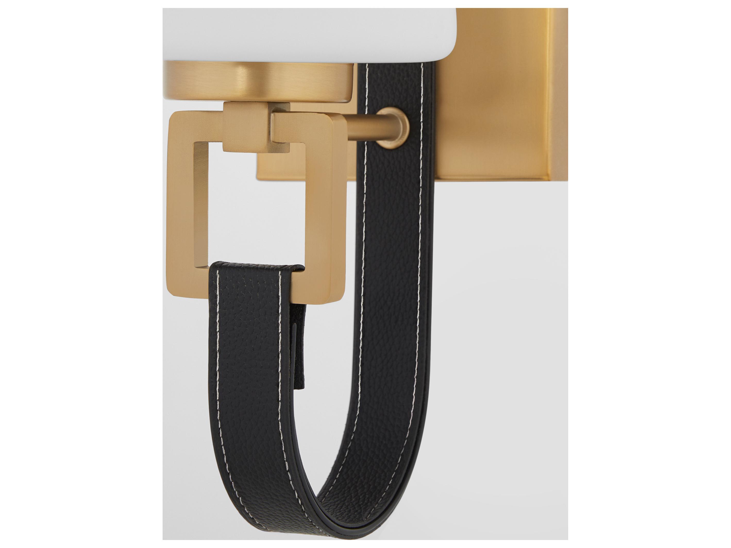 Quorum Hidalgo 1-Light Aged Brass Wall Sconce