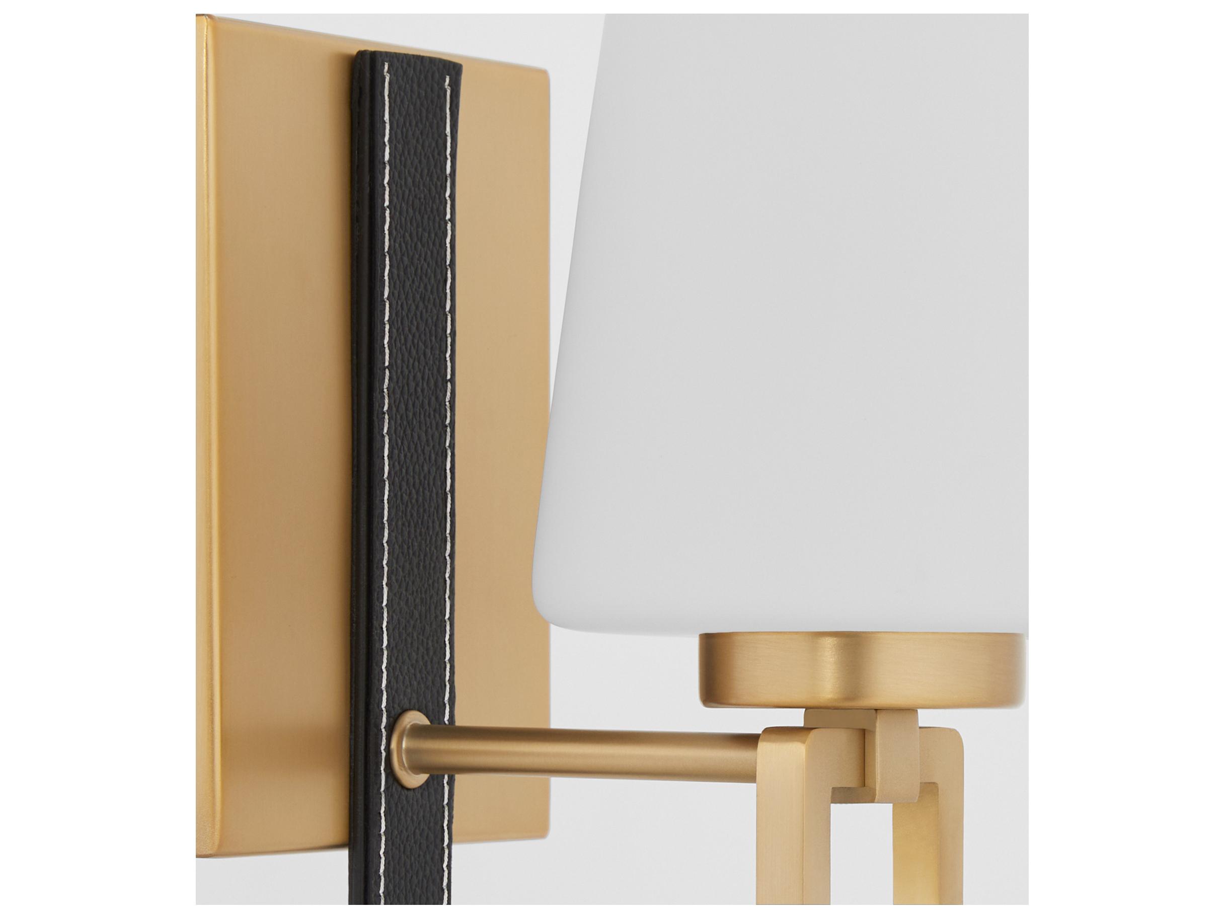 Quorum Hidalgo 1-Light Aged Brass Wall Sconce