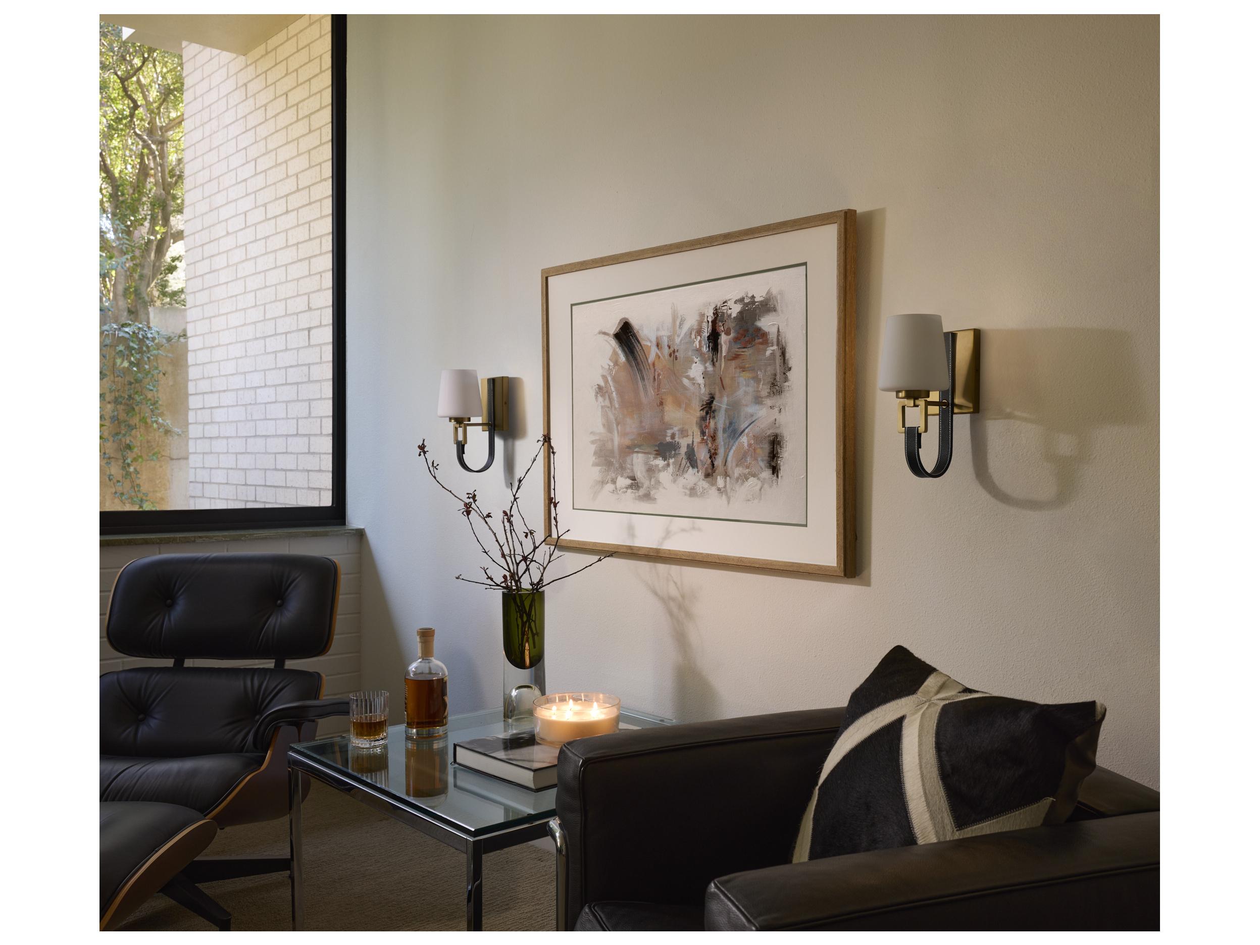 Quorum Hidalgo 1-Light Aged Brass Wall Sconce