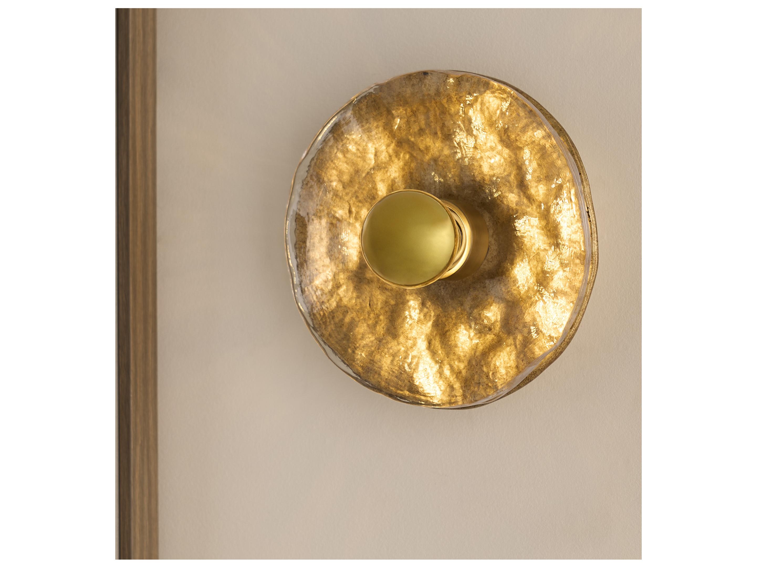 Quorum Del Rey 1-Light Brushed Brass Traditional Wall Sconce