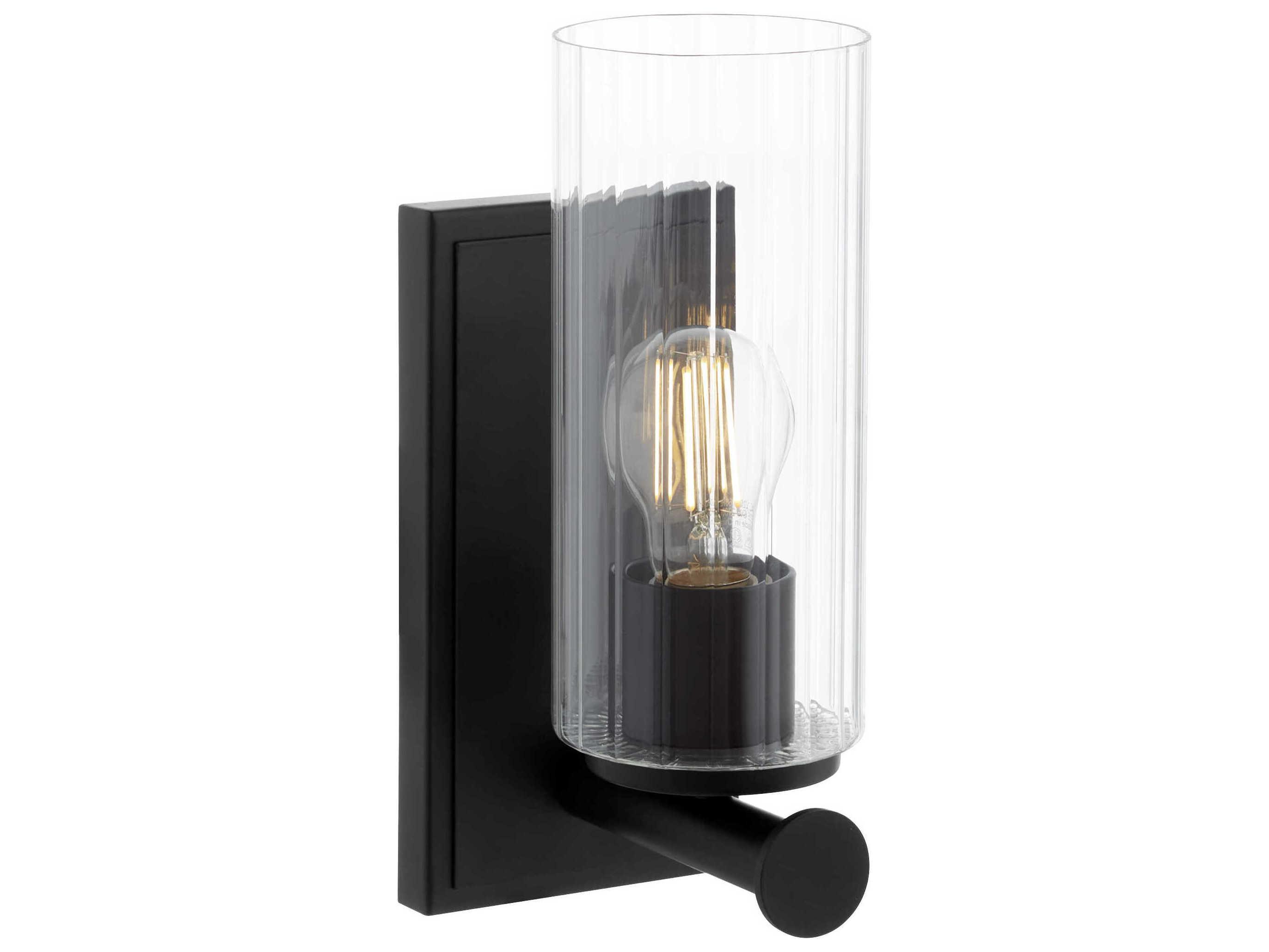 Quorum Mercier 1-Light Matte Black Wall Sconce