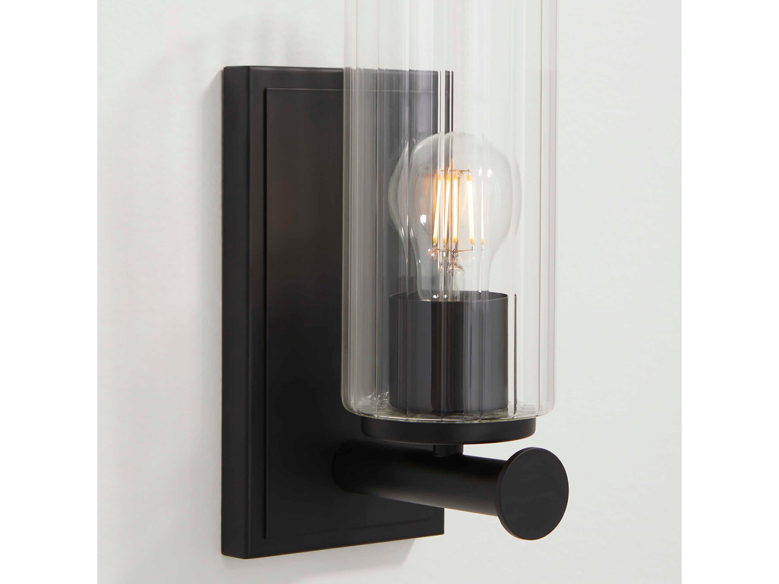 Quorum Mercier 1-Light Matte Black Wall Sconce