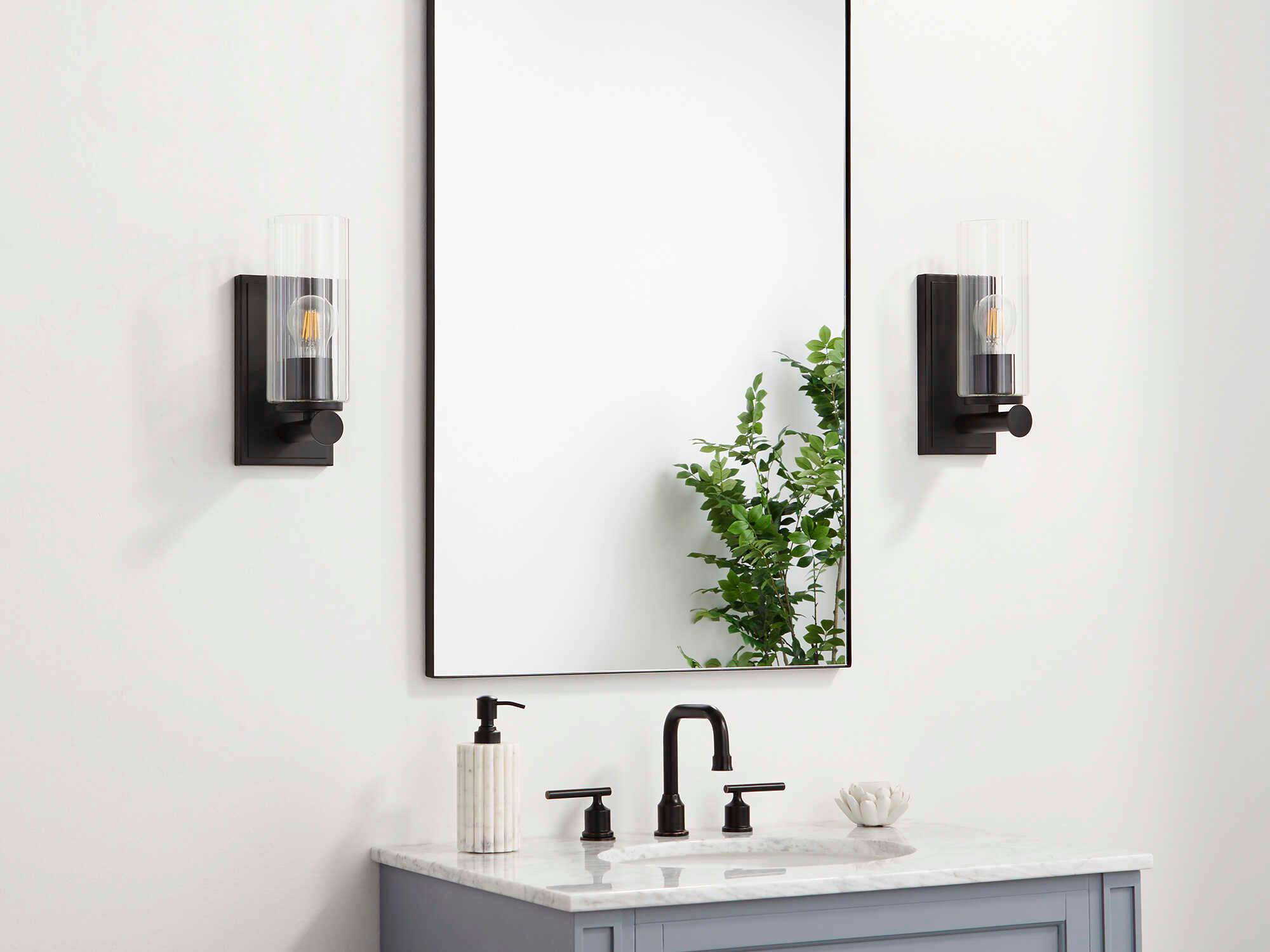 Quorum Mercier 1-Light Matte Black Wall Sconce