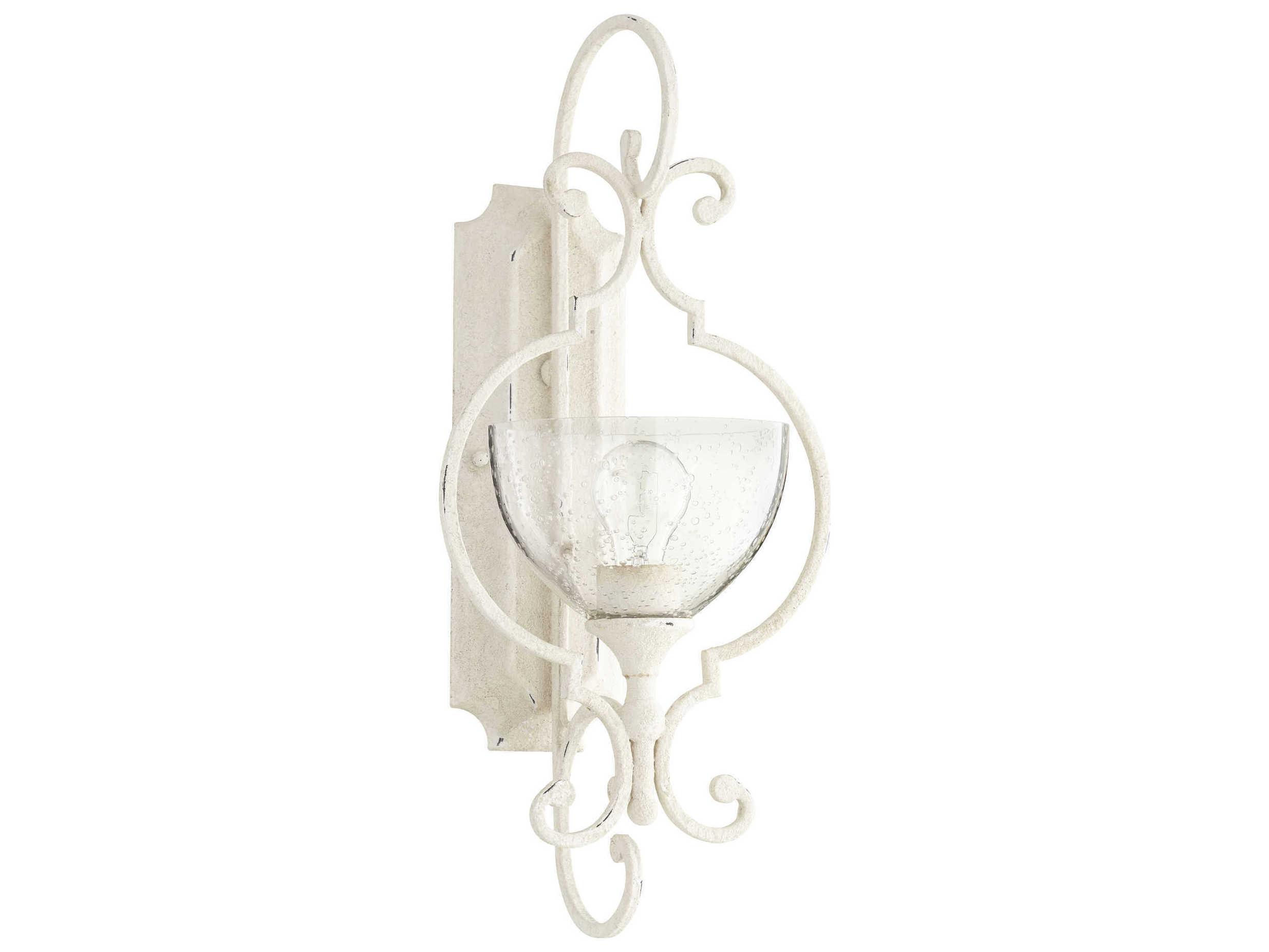 Quorum Ansley 1-Light Persian White Glass Vanity Light