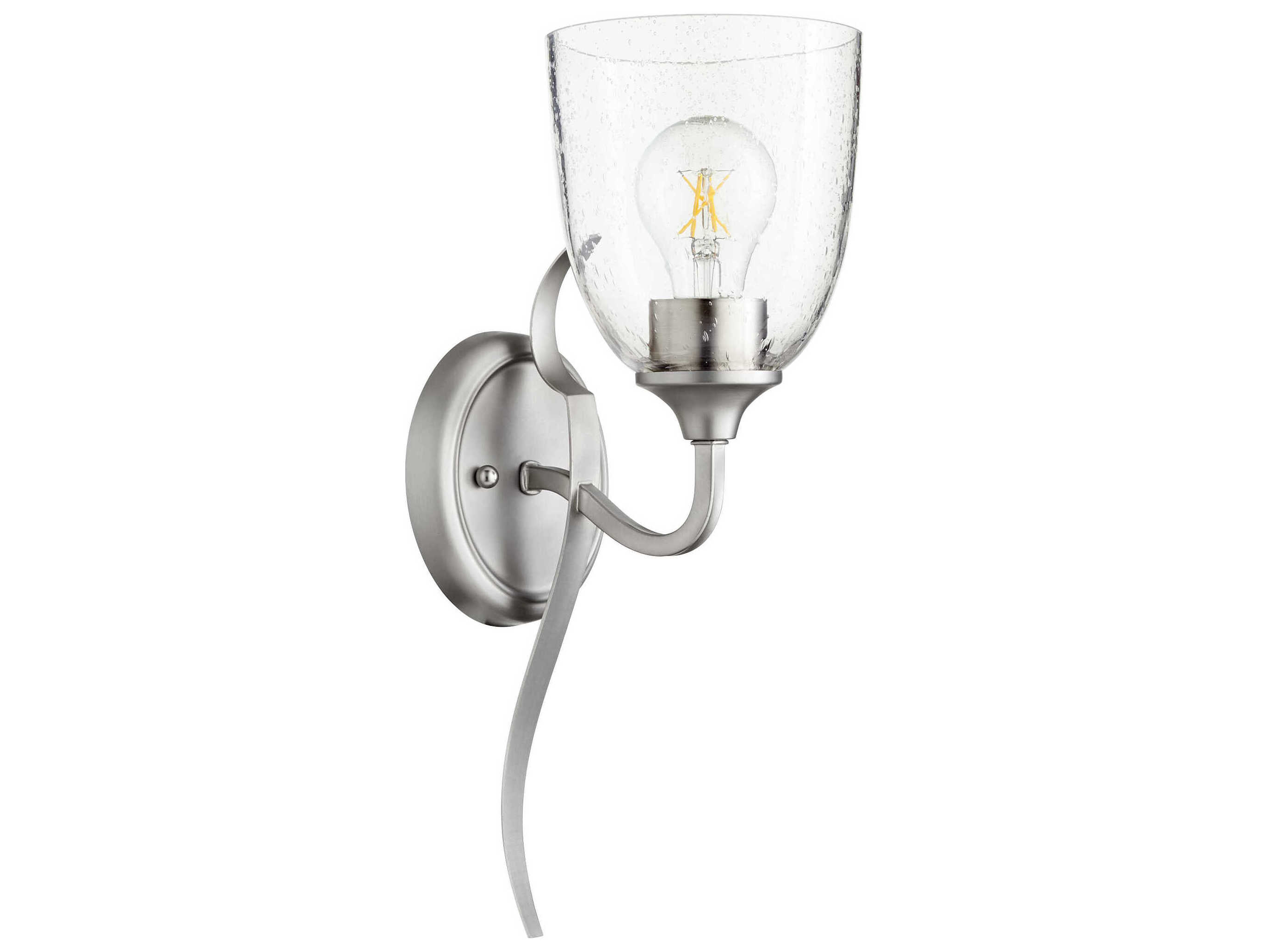 Quorum Jardin 1-Light Satin Nickel Wall Sconce