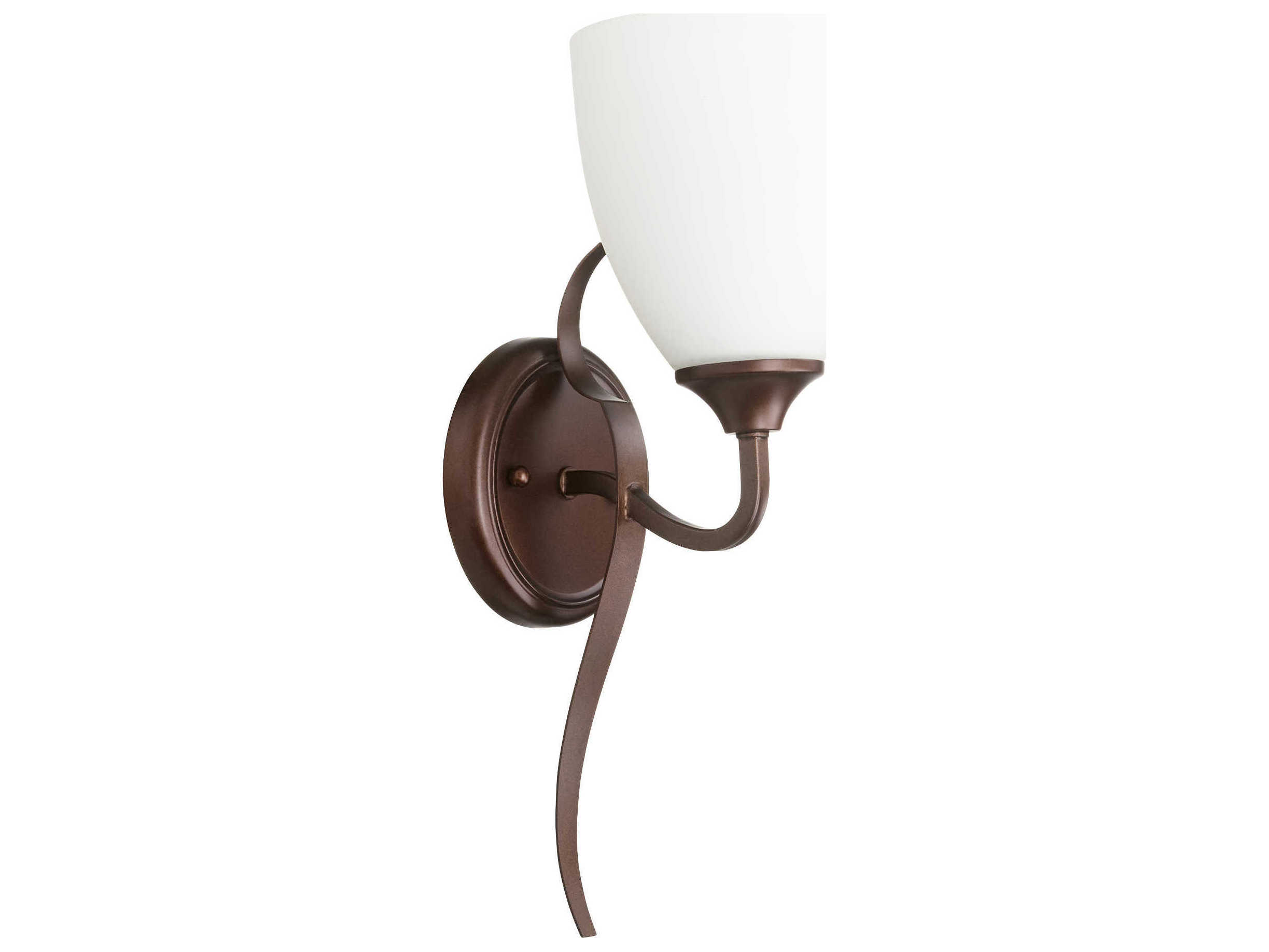 Quorum Jardin 1-Light Oiled Bronze Glass Vanity Light