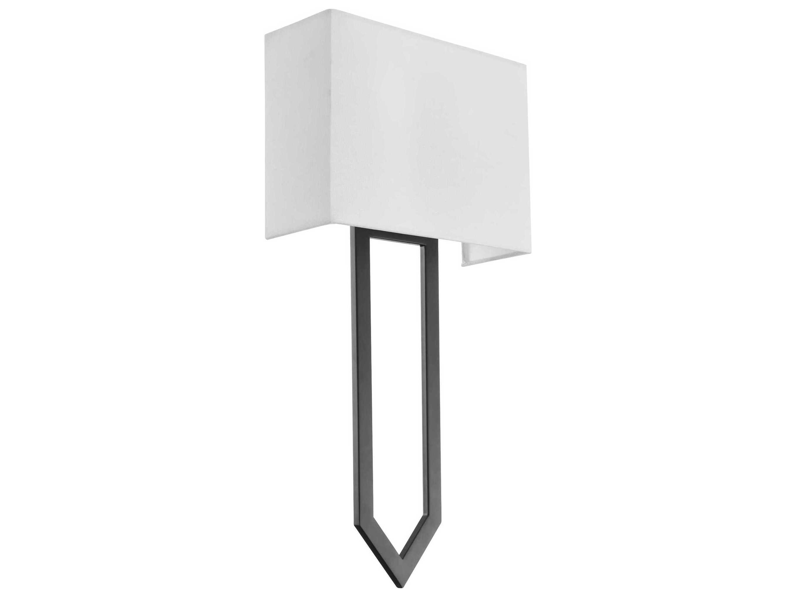 Quorum Bolivar 2-Light Matte Black Wall Sconce