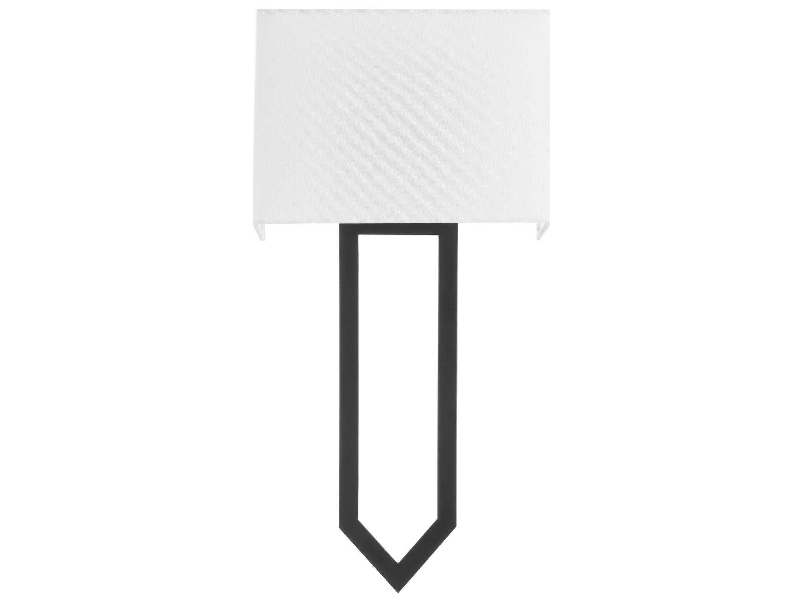 Quorum Bolivar 2-Light Matte Black Wall Sconce